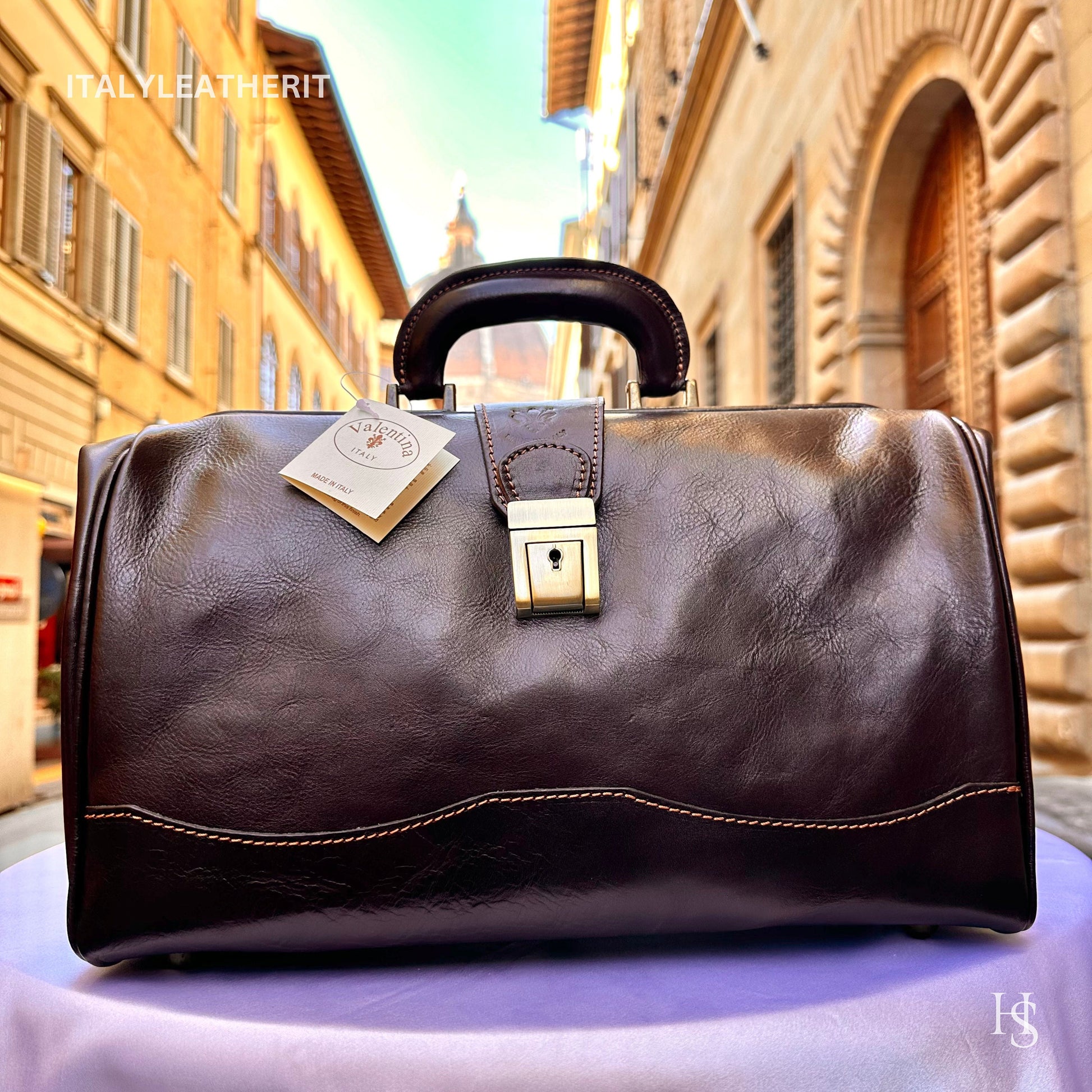 Italian Handmade Leather Doctor Bags | Medical Bag Purses | Full Grain Leather | Made In Florence, Italy