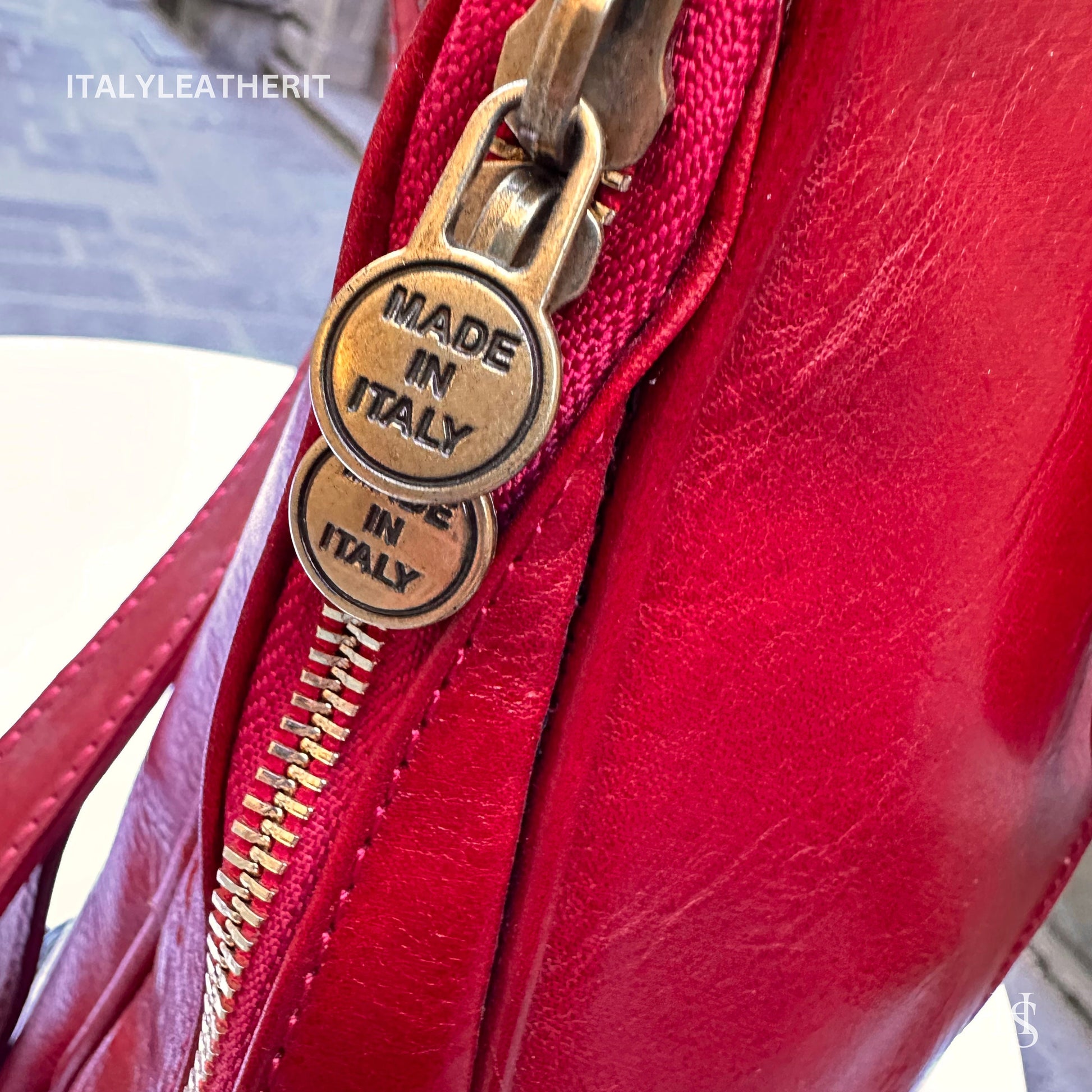 Italian Unisex Handmade Tuscan Leather Backpack From Florence Made In Italy