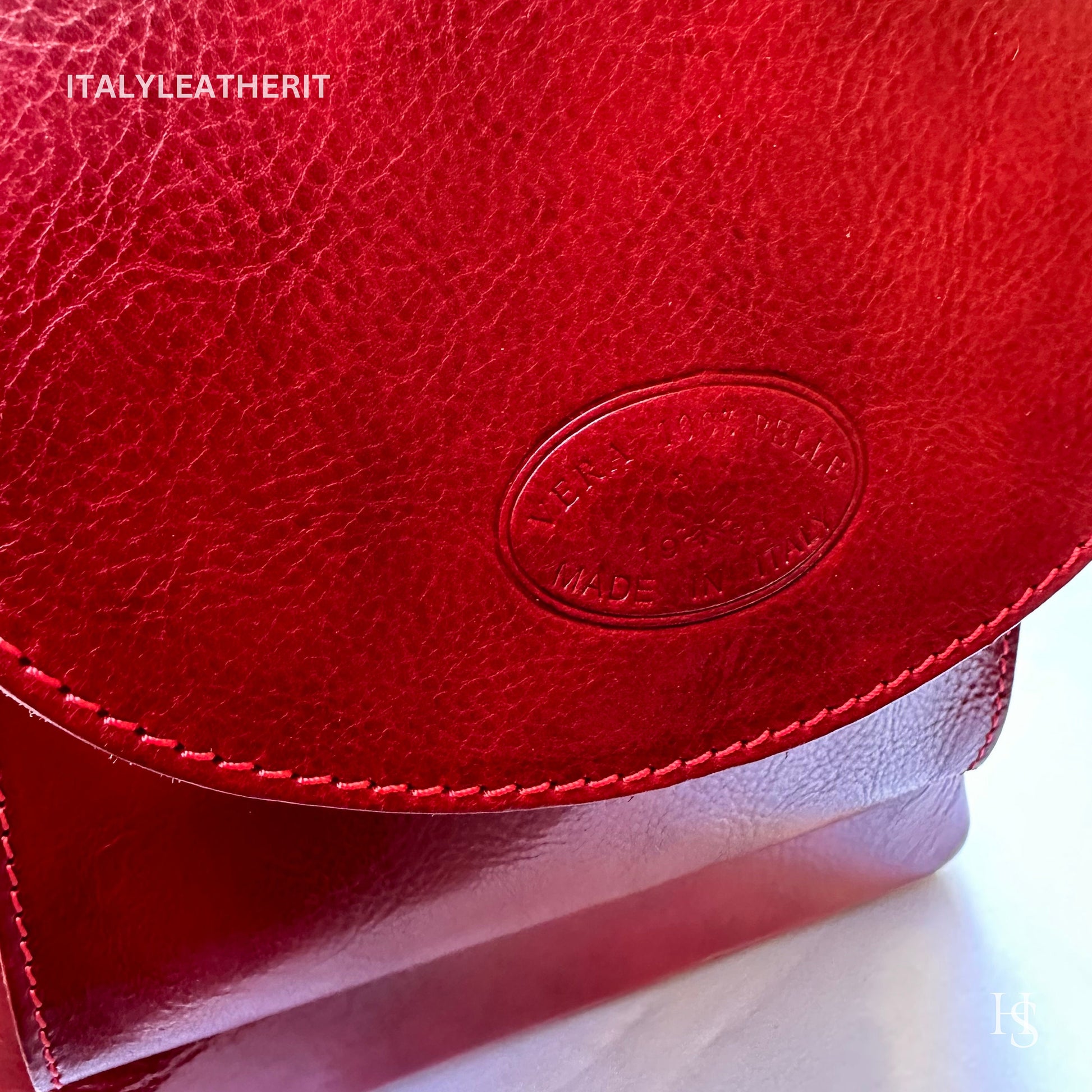Italian Unisex Handmade Tuscan Leather Backpack From Florence, Made In Italy, Computer bag