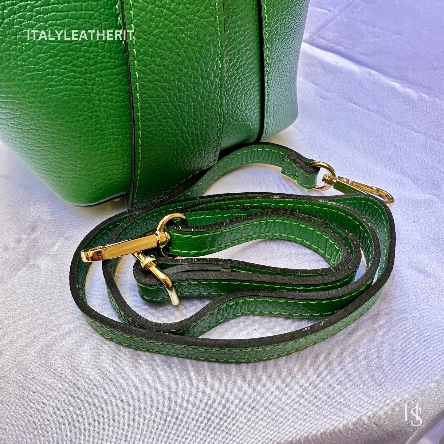 Italian Handmade Leather Bags For Woman l Elegant Leather Tote From Florence, Bucket bag