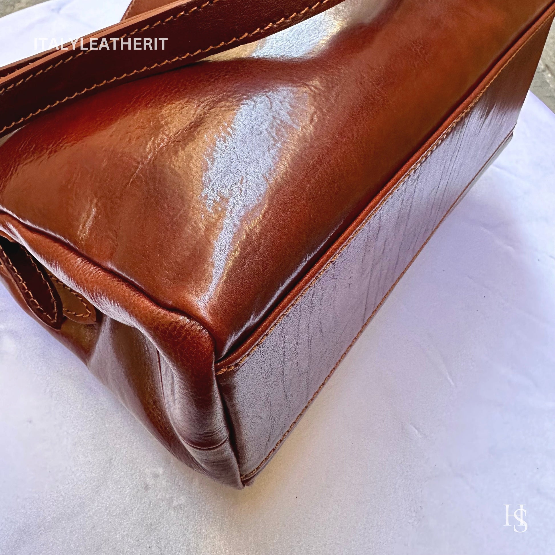 Italian Handmade Leather Bags For Woman l l Elegant Leather Tote From Florence, Made In Italy, Green purse
