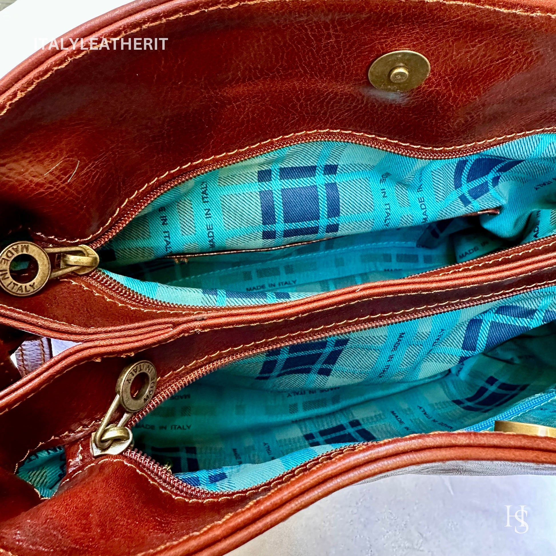 Italian Handmade Leather Bags For Woman l l Elegant Leather Tote From Florence, Made In Italy, Green purse