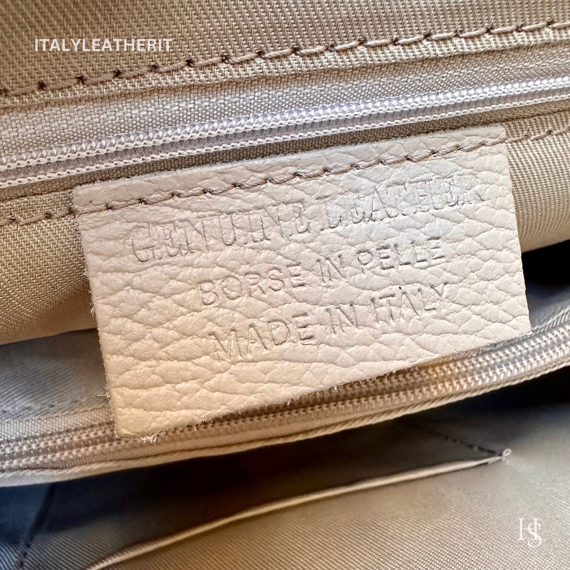Italian Handmade Leather Bags For Women l l Elegant Leather Tote From Florence, white brown bag, Lock bag