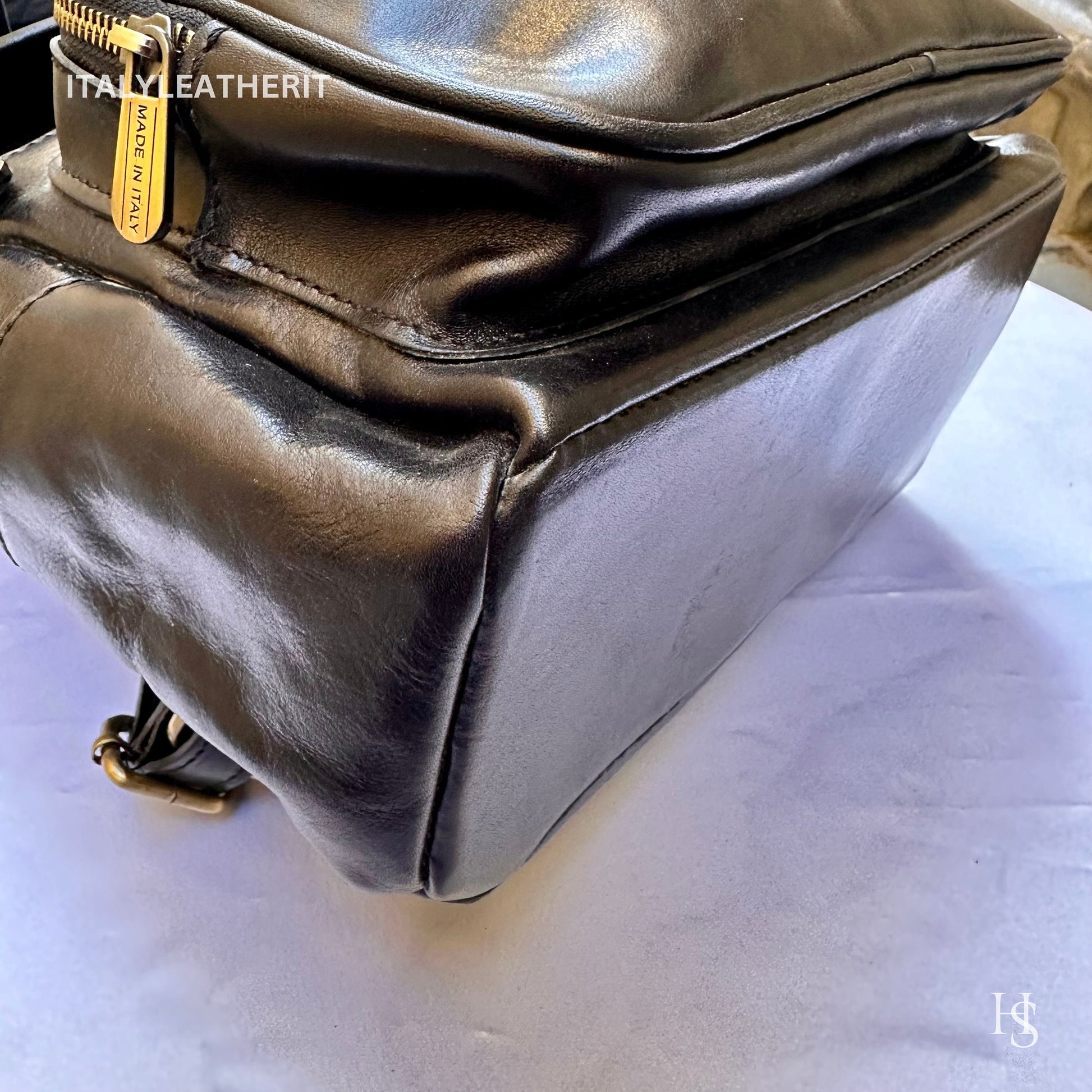Italian Handmade Unisex Tuscan Leather Backpack from Florence, Italy – Stylish, Authentic, and Durable