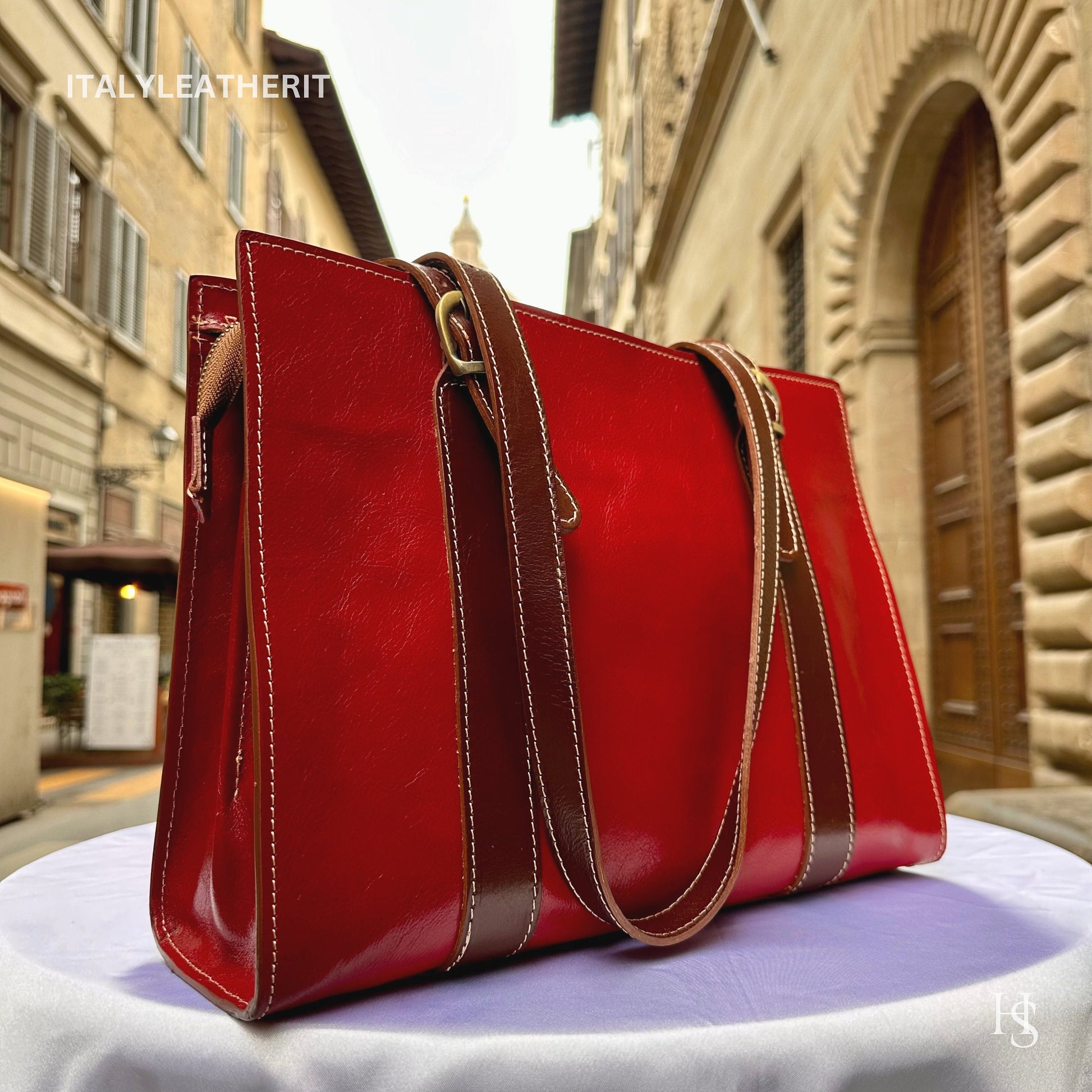 Italian Handmade Leather Bags For Women l l Elegant Leather Tote From Florence, handbag , Multicolor tote
