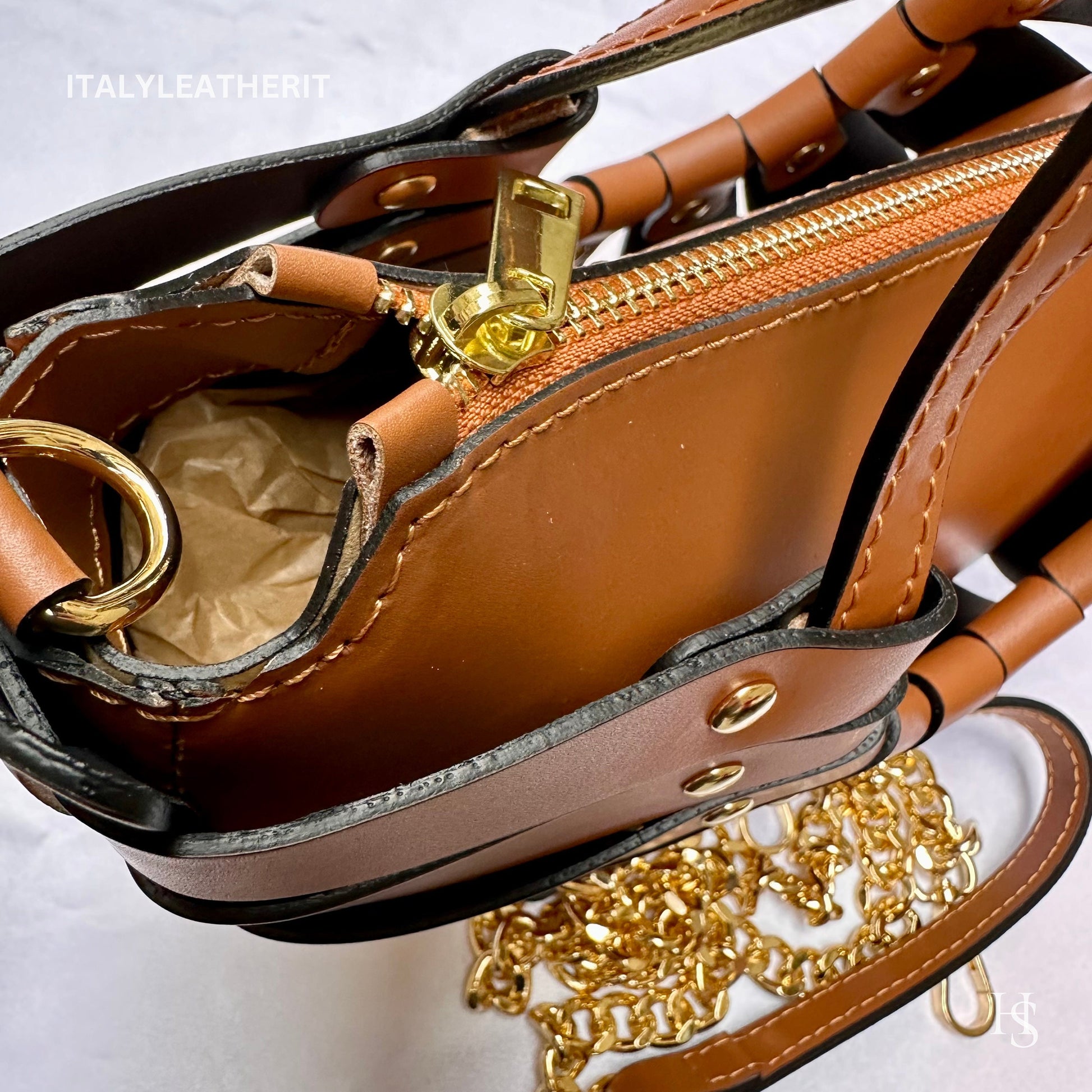 Italian Handmade Leather Bags For Woman l l Elegant Leather Tote From Florence