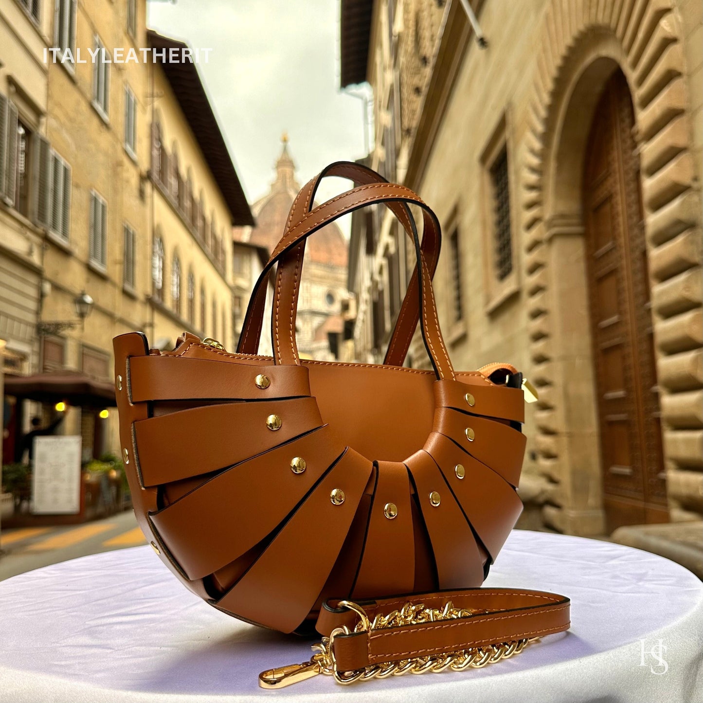 Italian Handmade Leather Bags For Woman l l Elegant Leather Tote From Florence