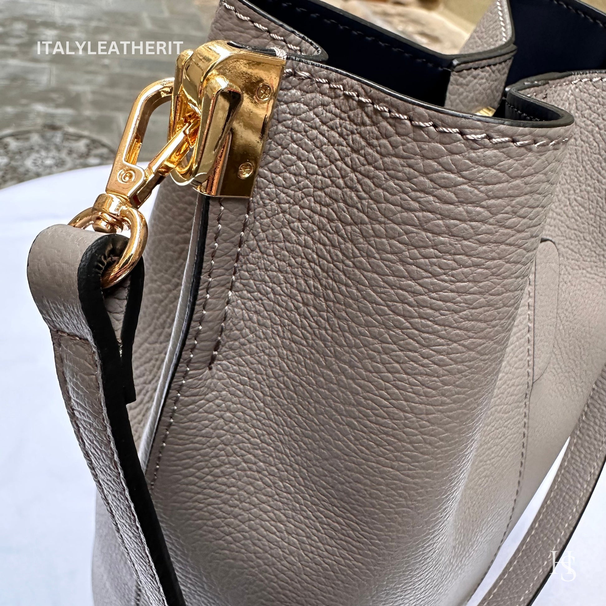 Italian Handmade Leather Bags For Woman l l Elegant Leather Tote From Florence || Made in Italy, Bucket bag