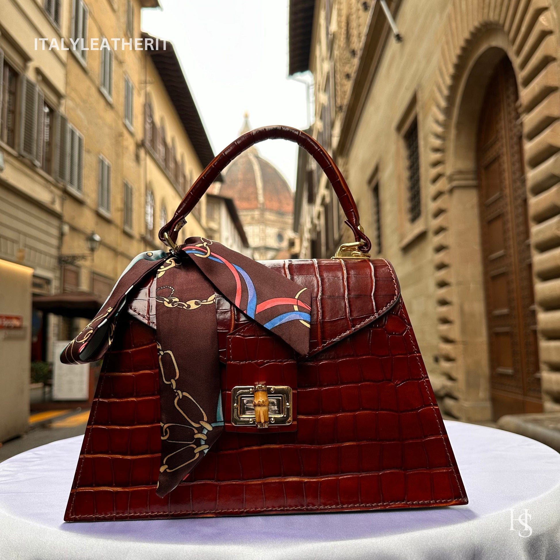 Italian Handmade Leather Bags For Woman l l Elegant Leather Tote From Florence | Made in Italy