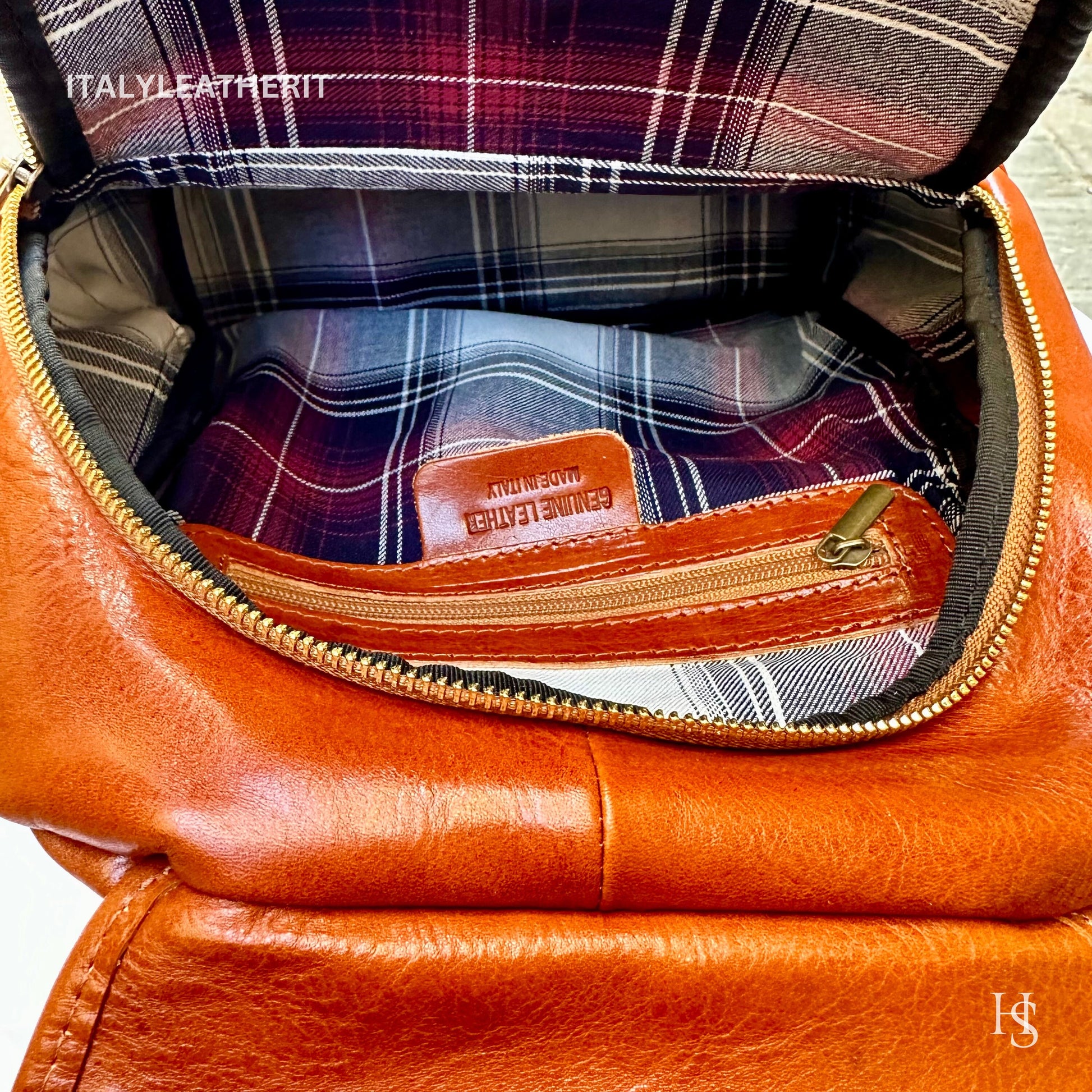Italian Handmade Unisex Tuscan Leather Backpack from Florence, Italy – Stylish, Authentic, and Durable