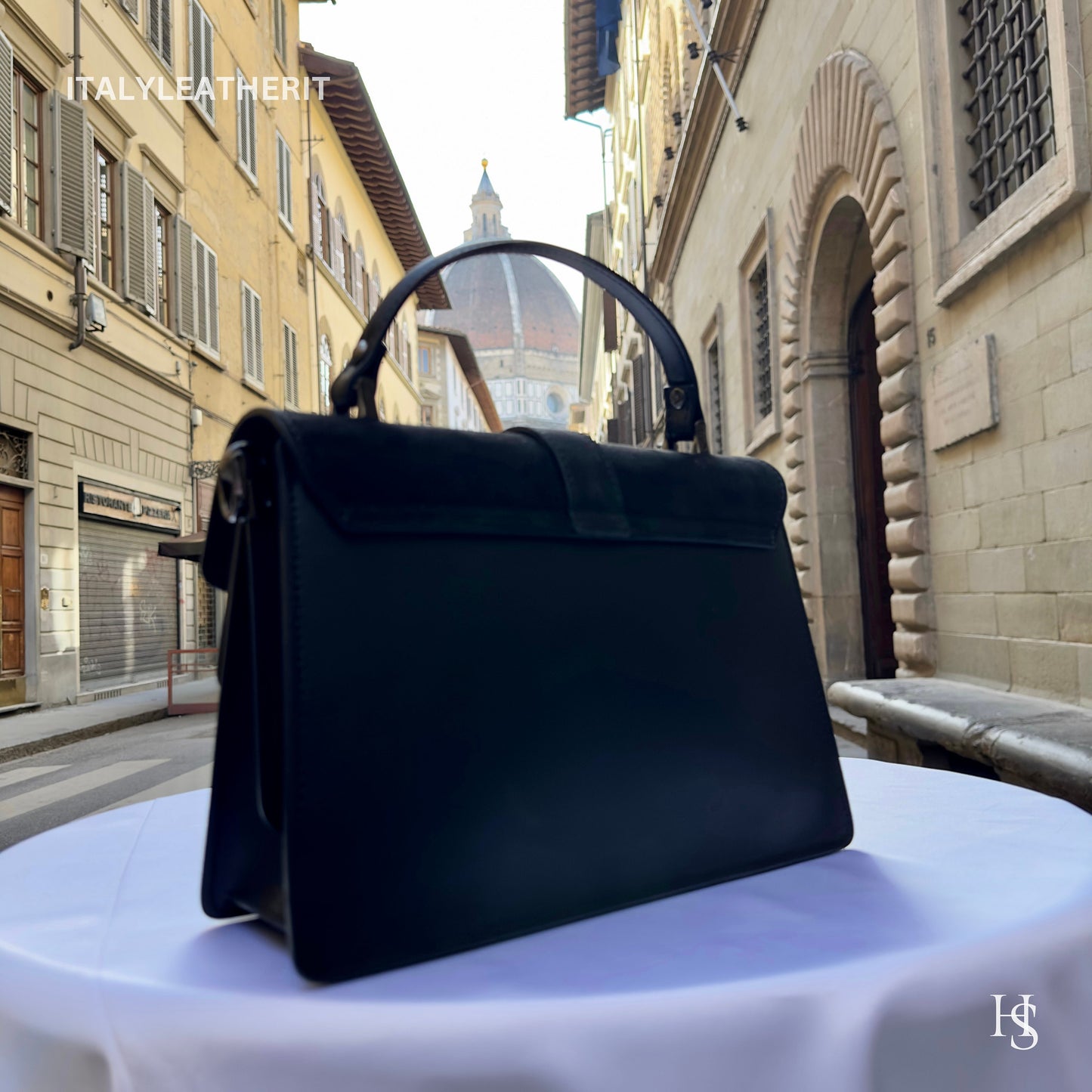 Italian Handmade Leather Bags For Women | Elegant Black Handbag From Florence | Luxury Bag, Black Bag