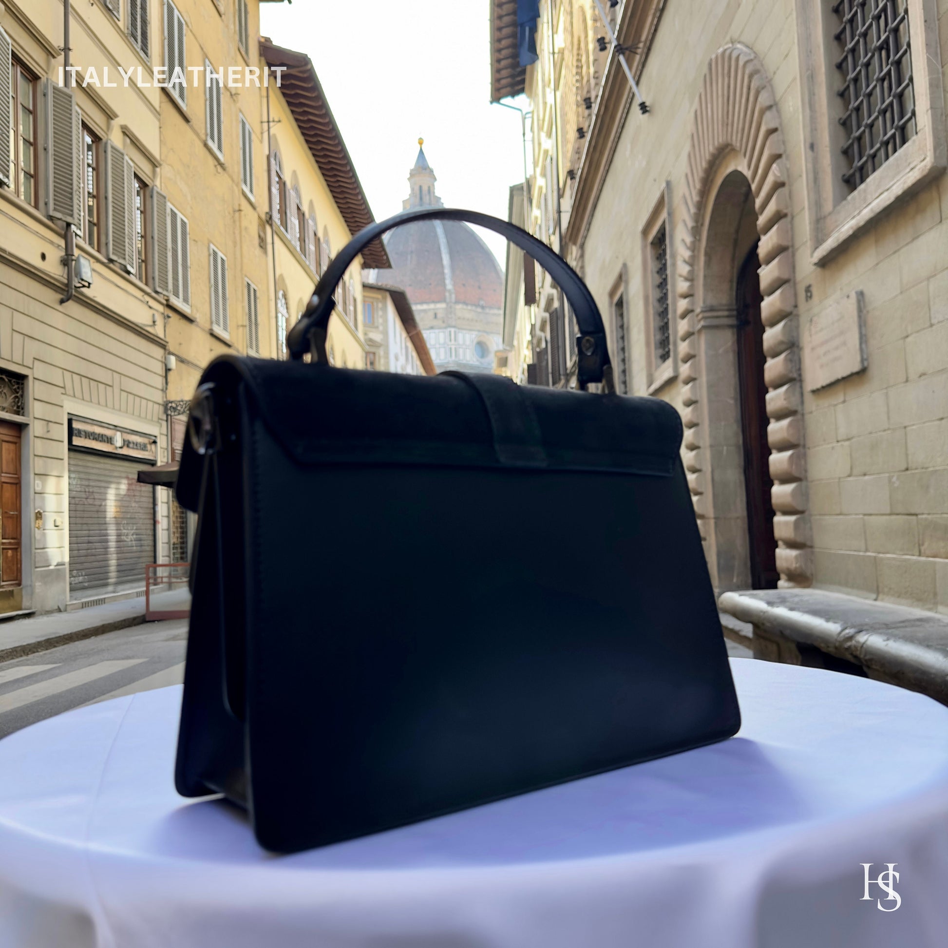 Italian Handmade Leather Bags For Women | Elegant Black Handbag From Florence | Luxury Bag, Black Bag