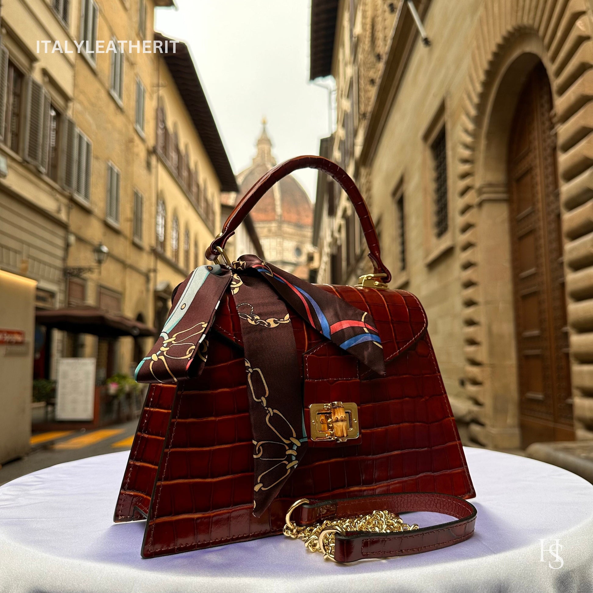 Italian Handmade Leather Bags For Woman l l Elegant Leather Tote From Florence | Made in Italy