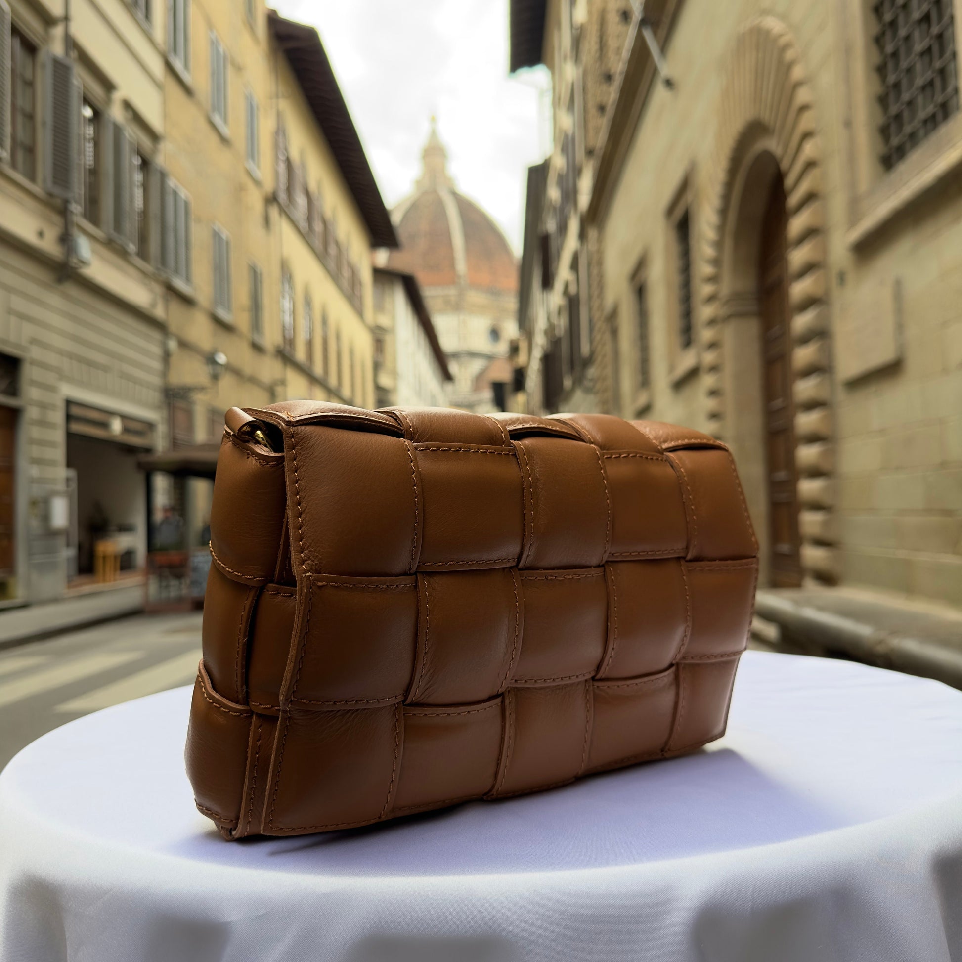Italian Handmade Leather Bags For Women | Elegant Brown Crossbody Tote From Florence | Perfect Gift For Her