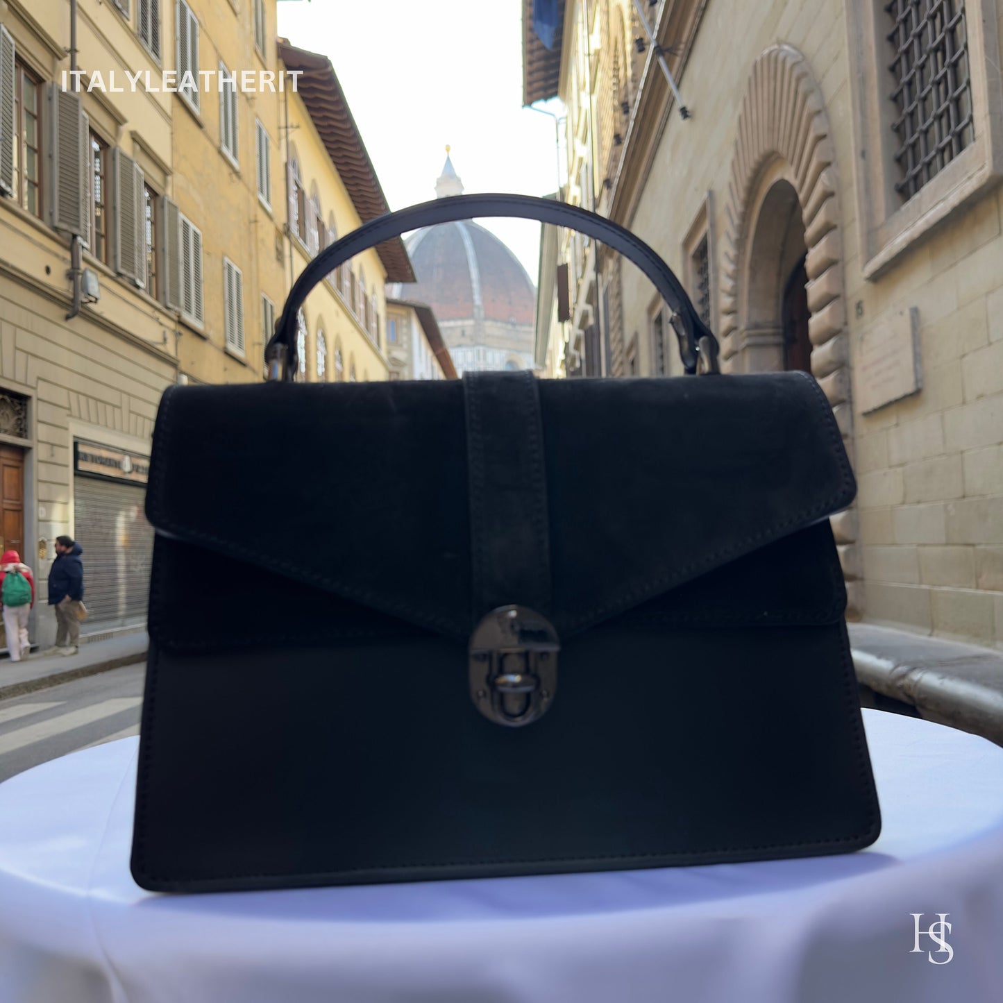 Italian Handmade Leather Bags For Women | Elegant Black Handbag From Florence | Luxury Bag, Black Bag