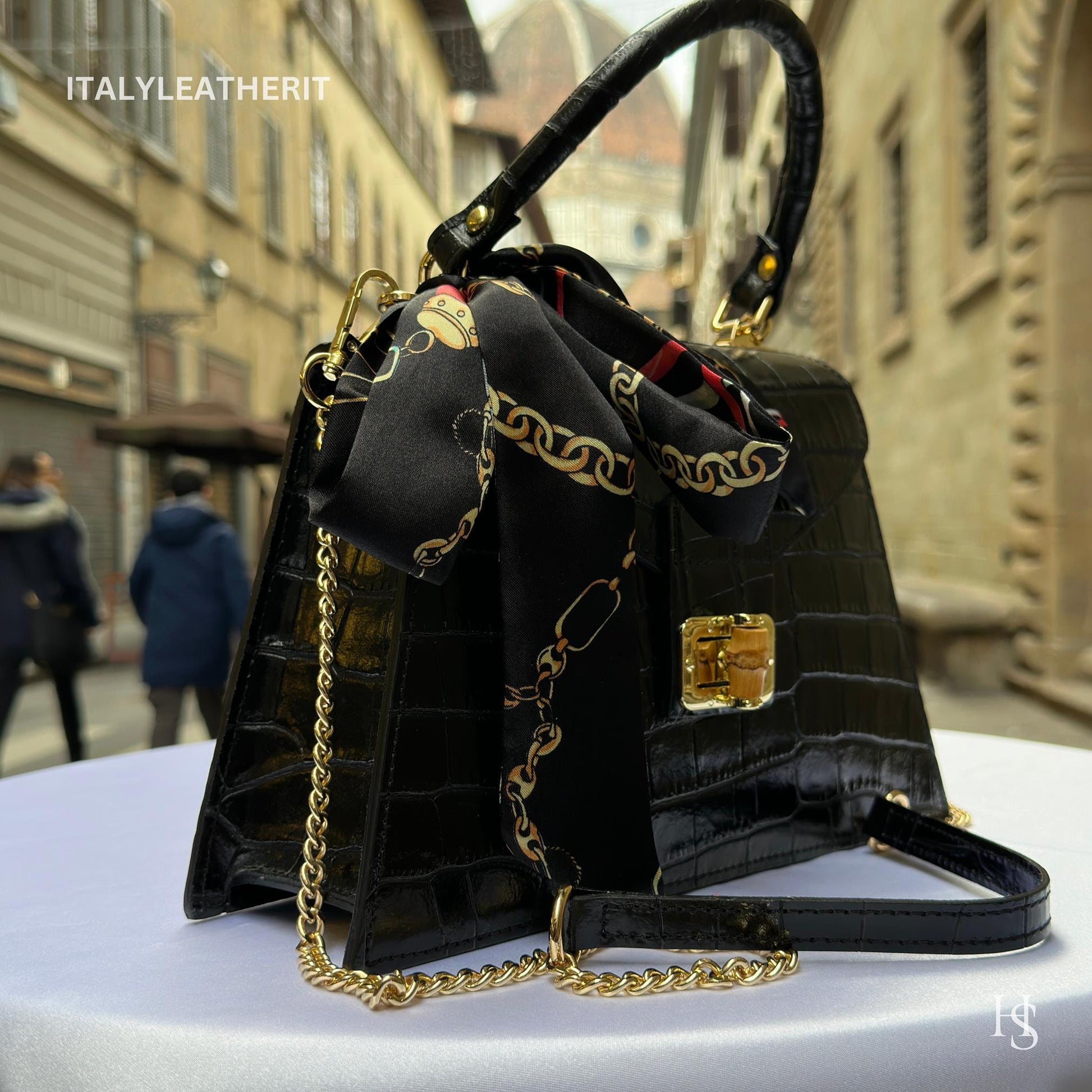 Italian Handmade Leather Bags For Woman l l Elegant Leather Tote From Florence ll Handmade Italy