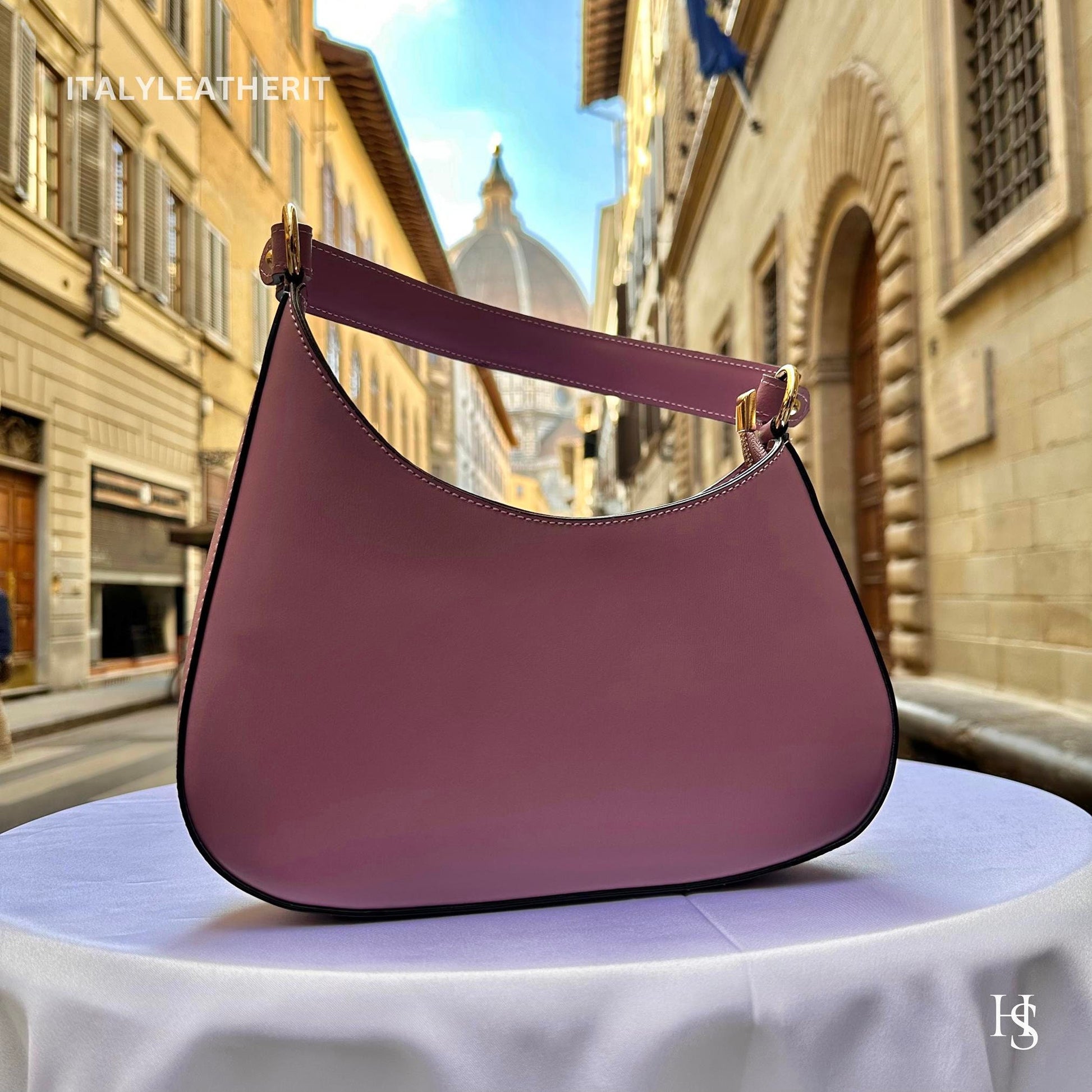 Italian Handmade Leather Shoulder Bag For Women | Elegant Leather Tote From Florence | Premium Stylish Design