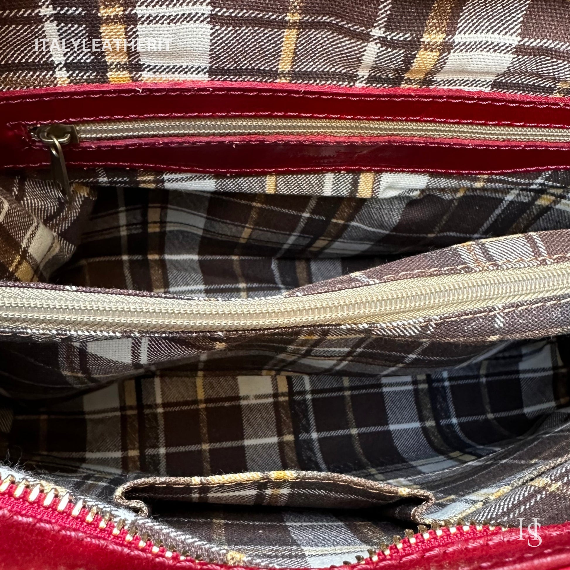 Italian Handmade Leather Bags For Woman l l Elegant Leather Tote From Florence, Red leather tote
