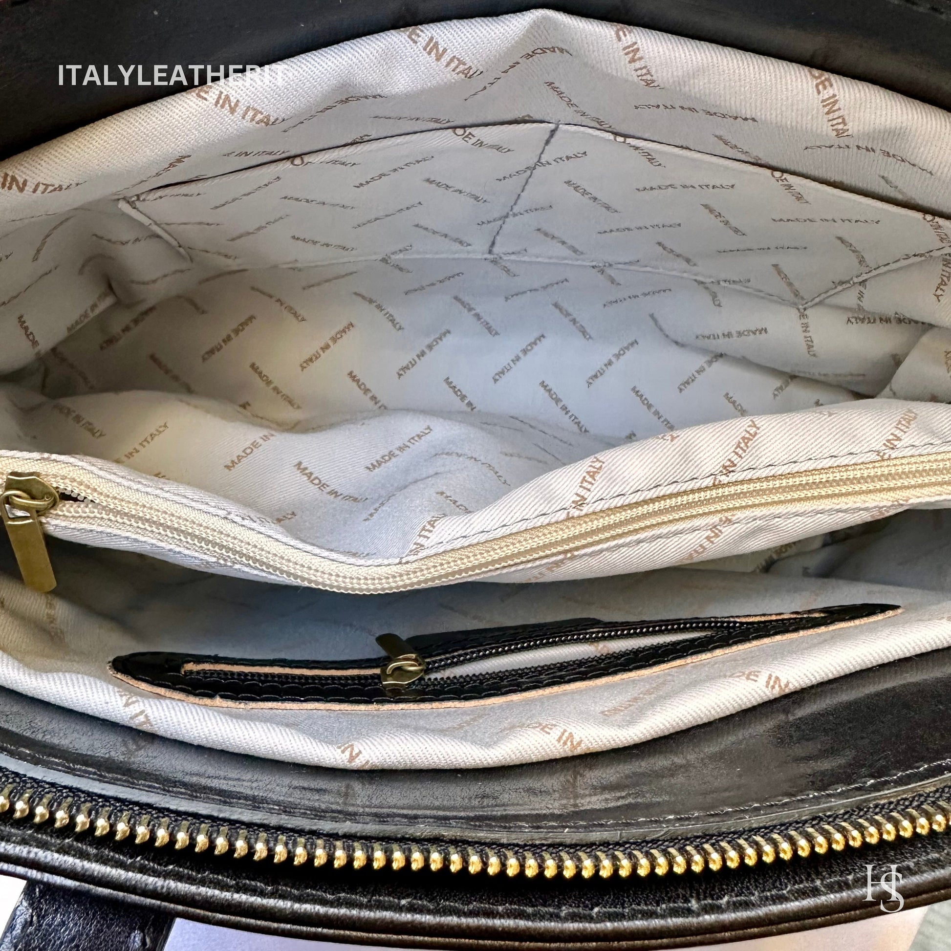 Italian Handmade Leather Bags For Woman l l Elegant Leather Tote From Florence, Black leather Tote, shoulder bag