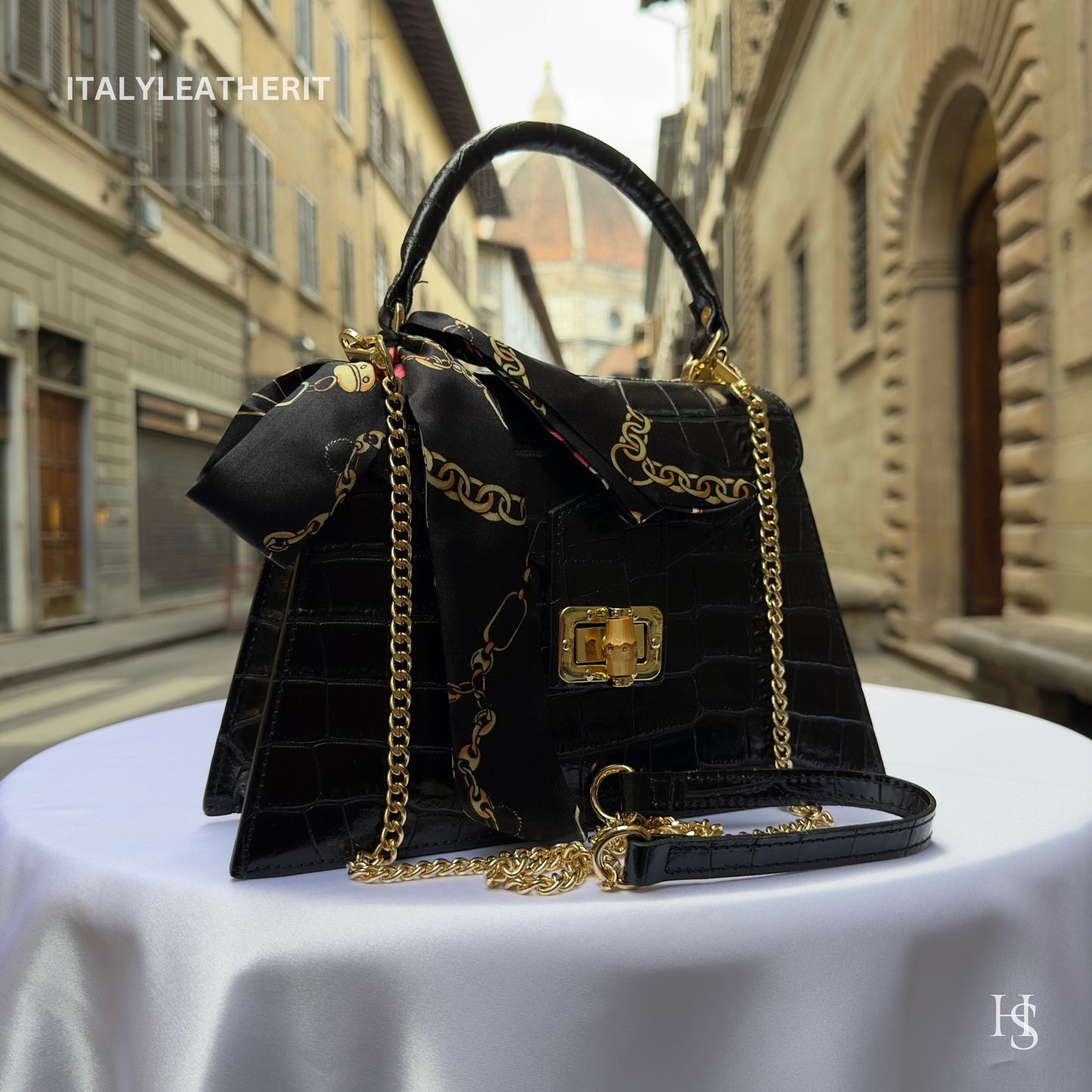 Italian Handmade Leather Bags For Woman l l Elegant Leather Tote From Florence ll Handmade Italy