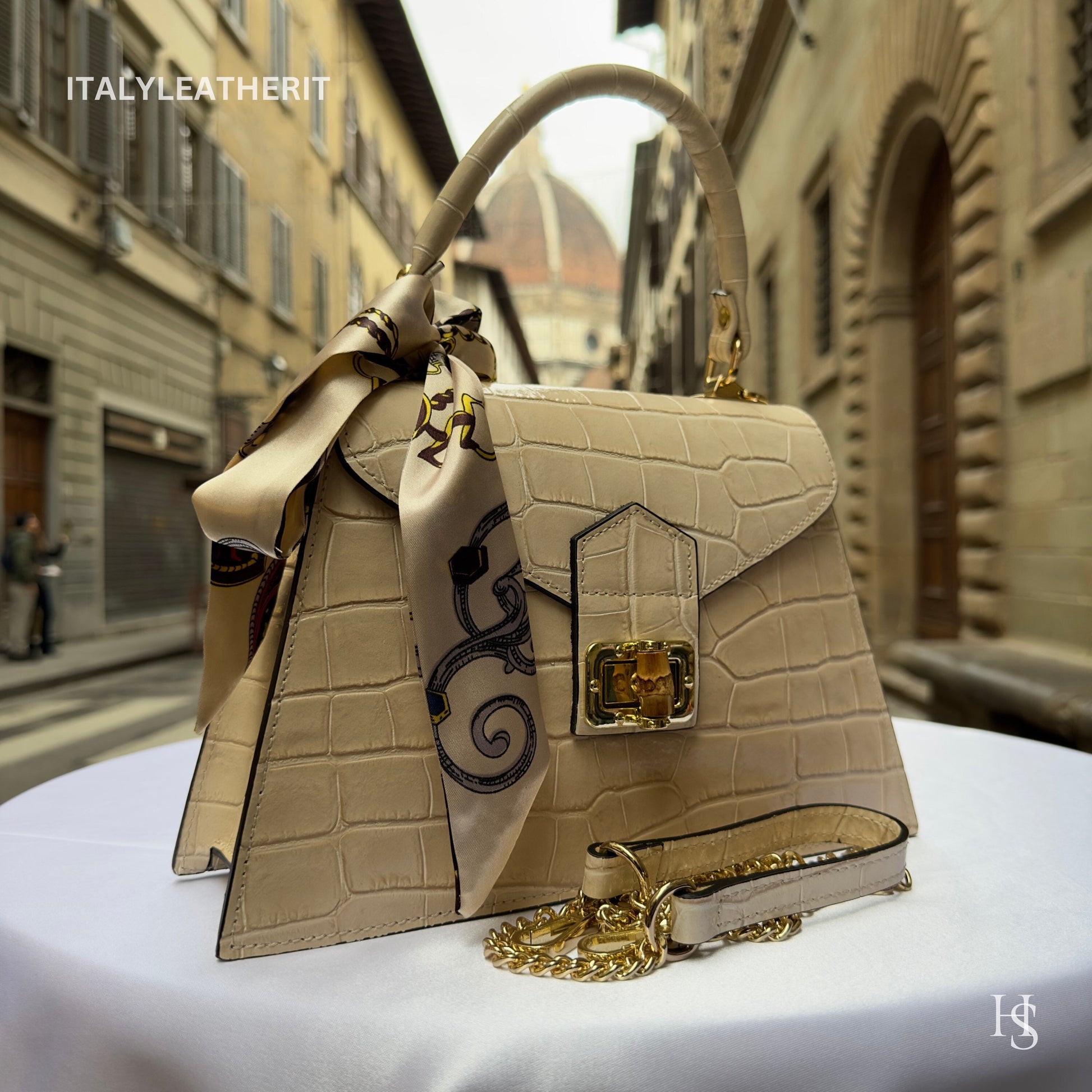 Italian Handmade Leather Bags For Woman l l Elegant Leather Tote From Florence, Formal event purses