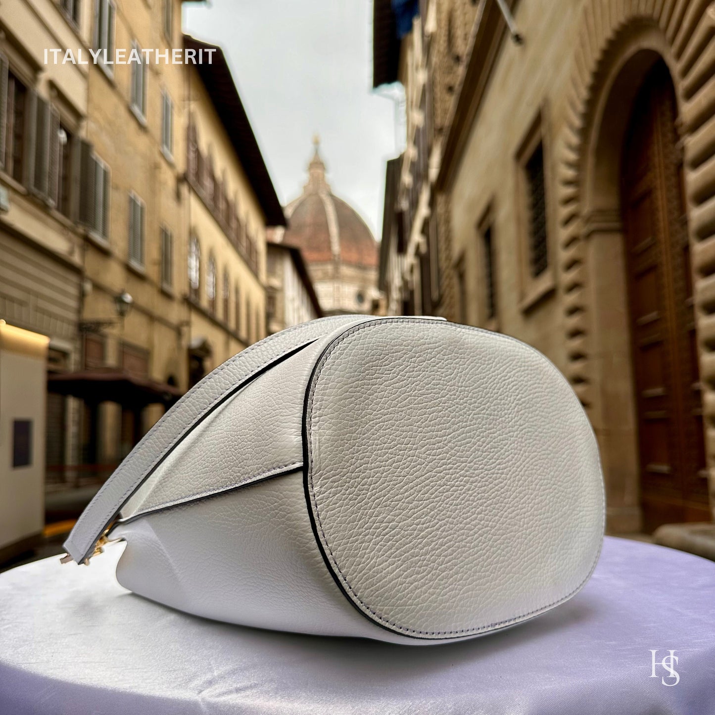 Italian Handmade Leather Bags For Woman l l Elegant Leather Tote From Florence || Made in Italy, Bucket bag