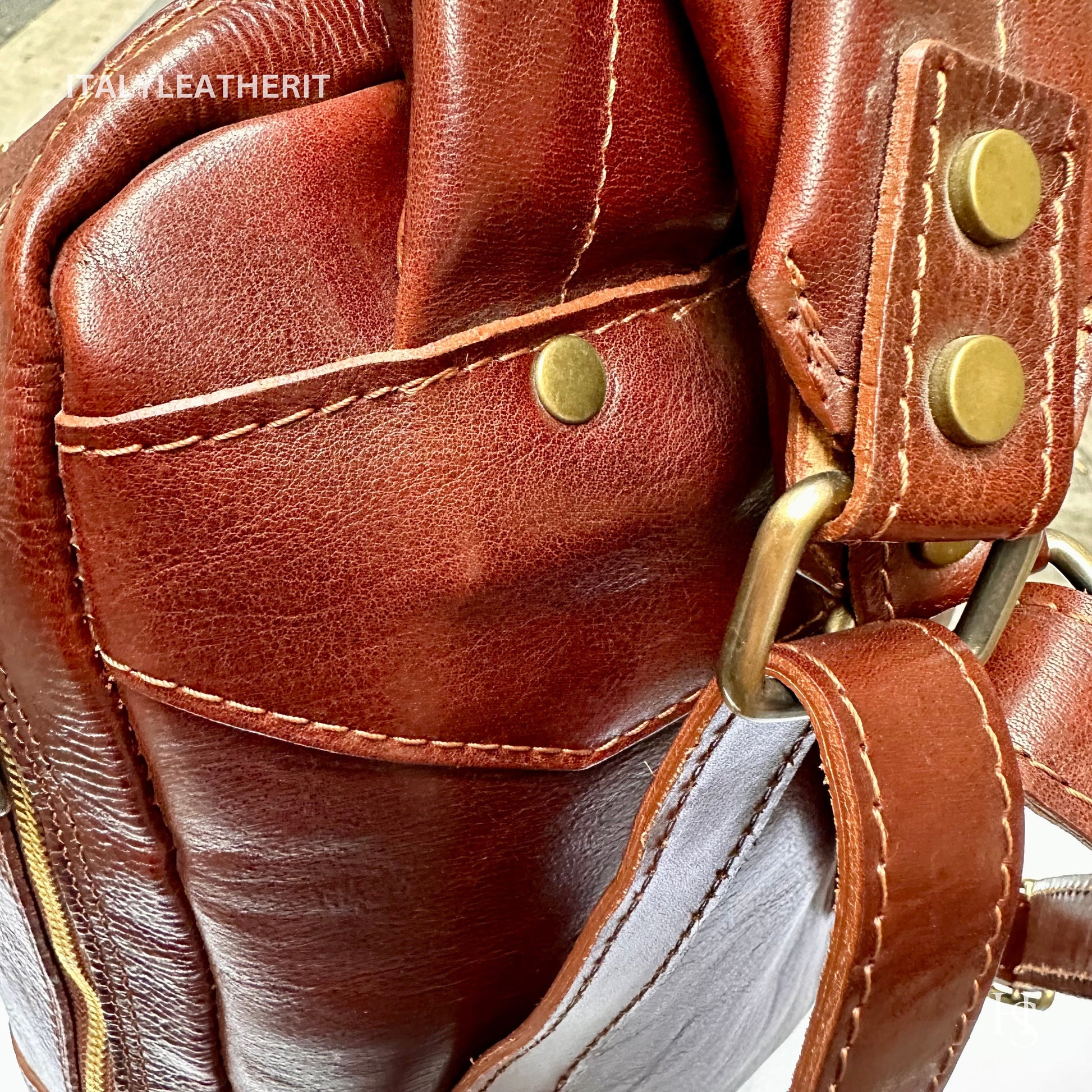 Italian Handmade Leather Backpack Unisex ll Genuine Leather Made In Italy Florence, backpack for men and women