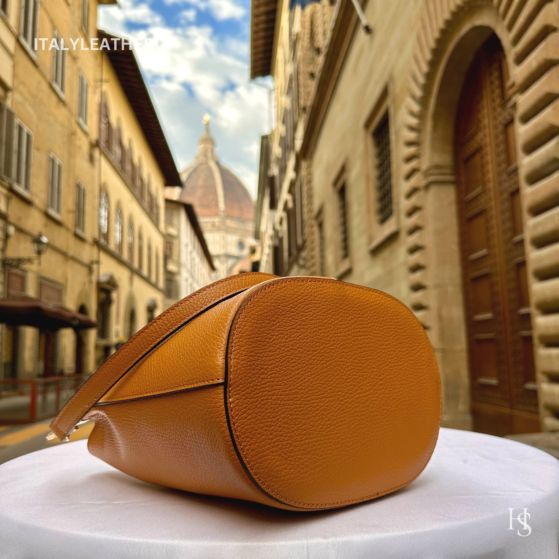 Italian Handmade Leather Bags For Woman l l Elegant Leather Tote From Florence || Made in Italy, Bucket bag