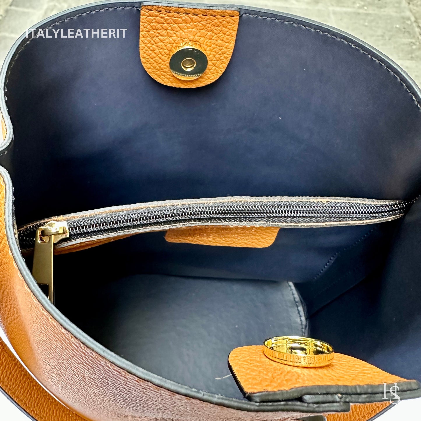 Italian Handmade Leather Bags For Woman l l Elegant Leather Tote From Florence || Made in Italy, Bucket bag