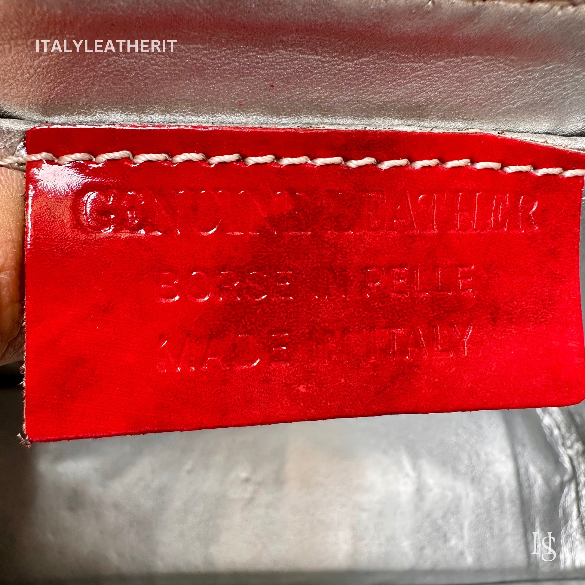 Italian Handmade Leather Bags For Women l l Elegant Leather Tote From Florence, Bamboo Tote Bag, Red leather tote