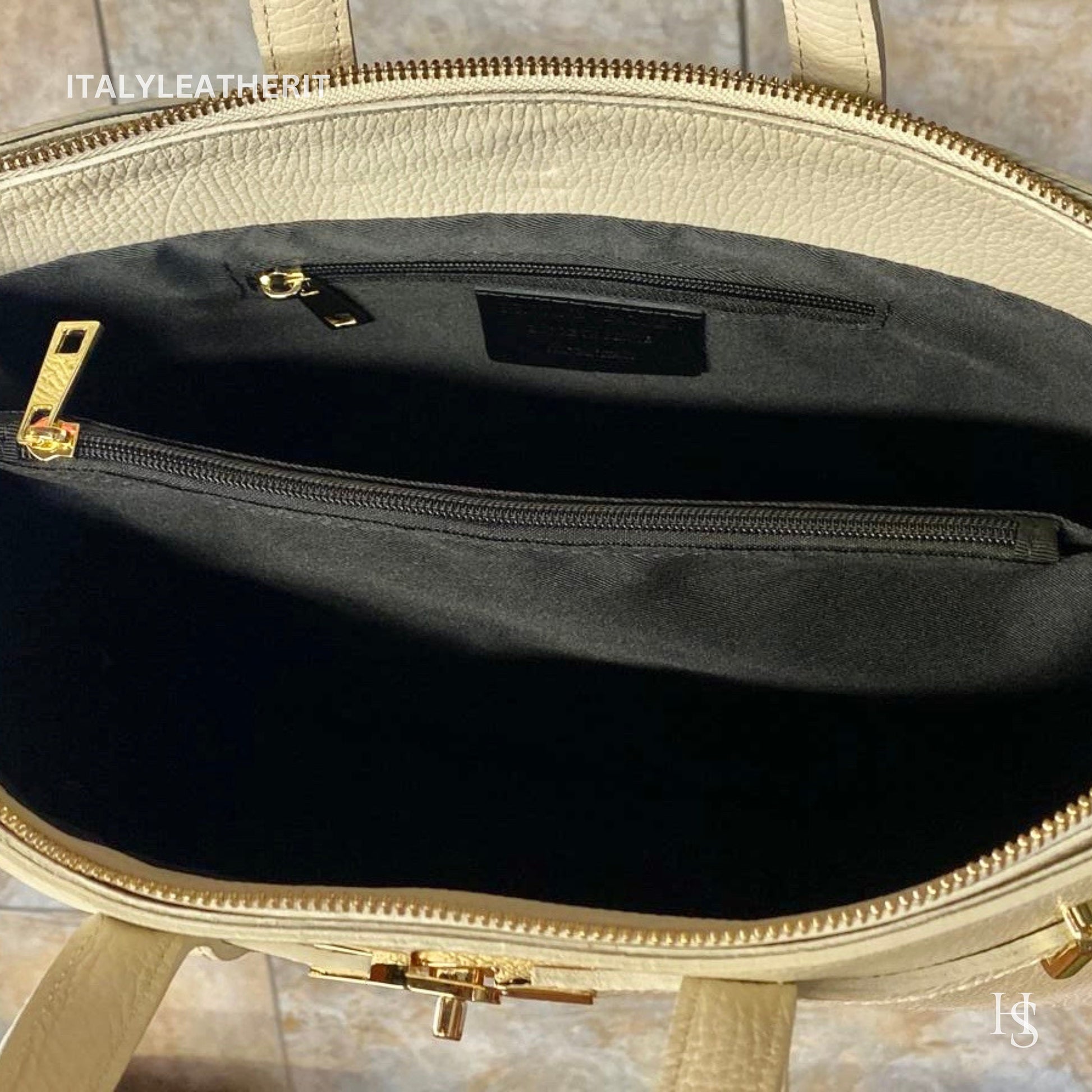 Italian Handmade Leather Bags for Women | Elegant Tote & Purse from Florence, gold hardware bag