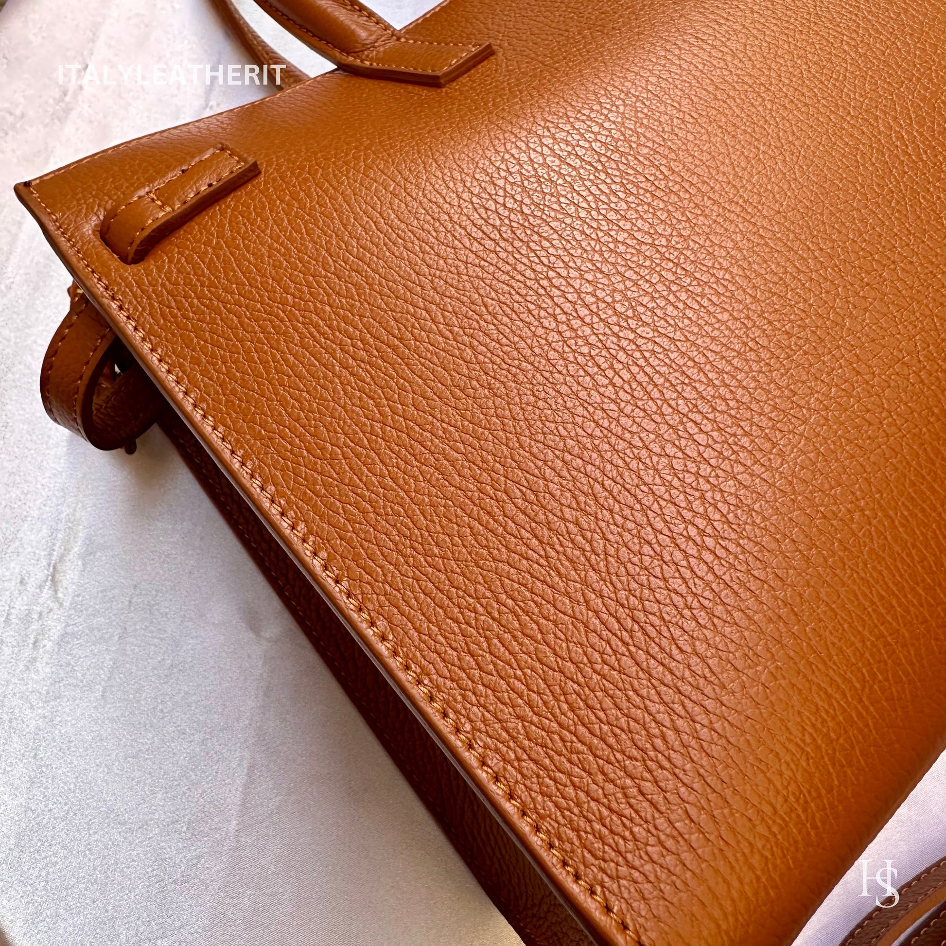 Italian Handmade Leather Bags for Women | Elegant Tote & Purse from Florence, made in Italy, Brown Leather tote