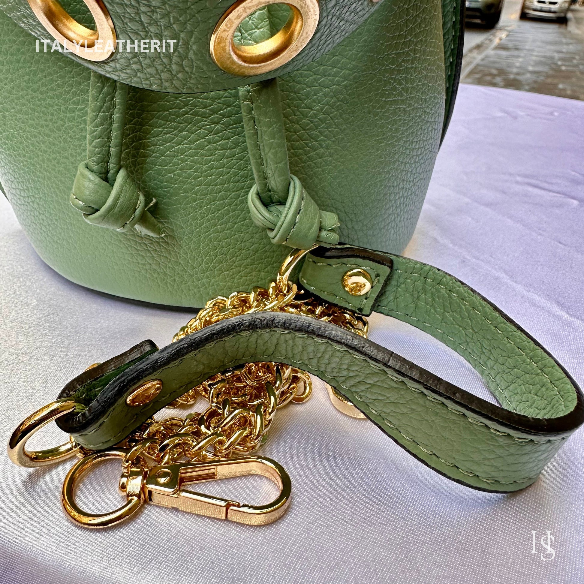 Italian Handmade Leather Bags For Women l l Elegant Leather Tote From Florence, Bucket bag,