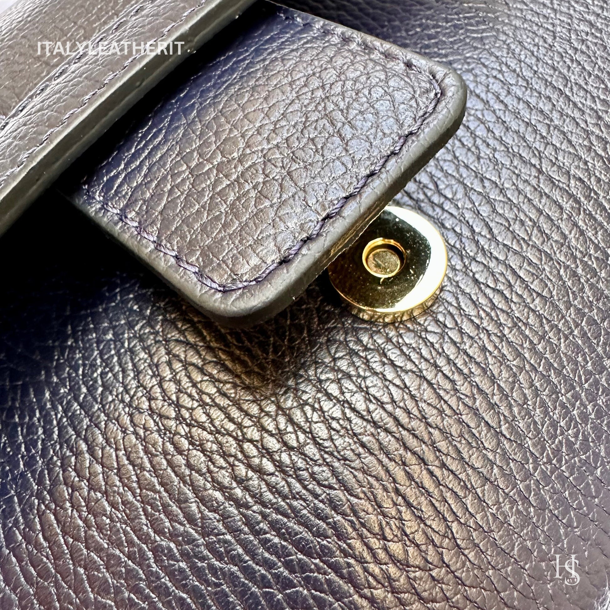 Italian Handmade Leather Bags For Women | Elegant Luxury Handbag From Florence, Navy Blue Purse