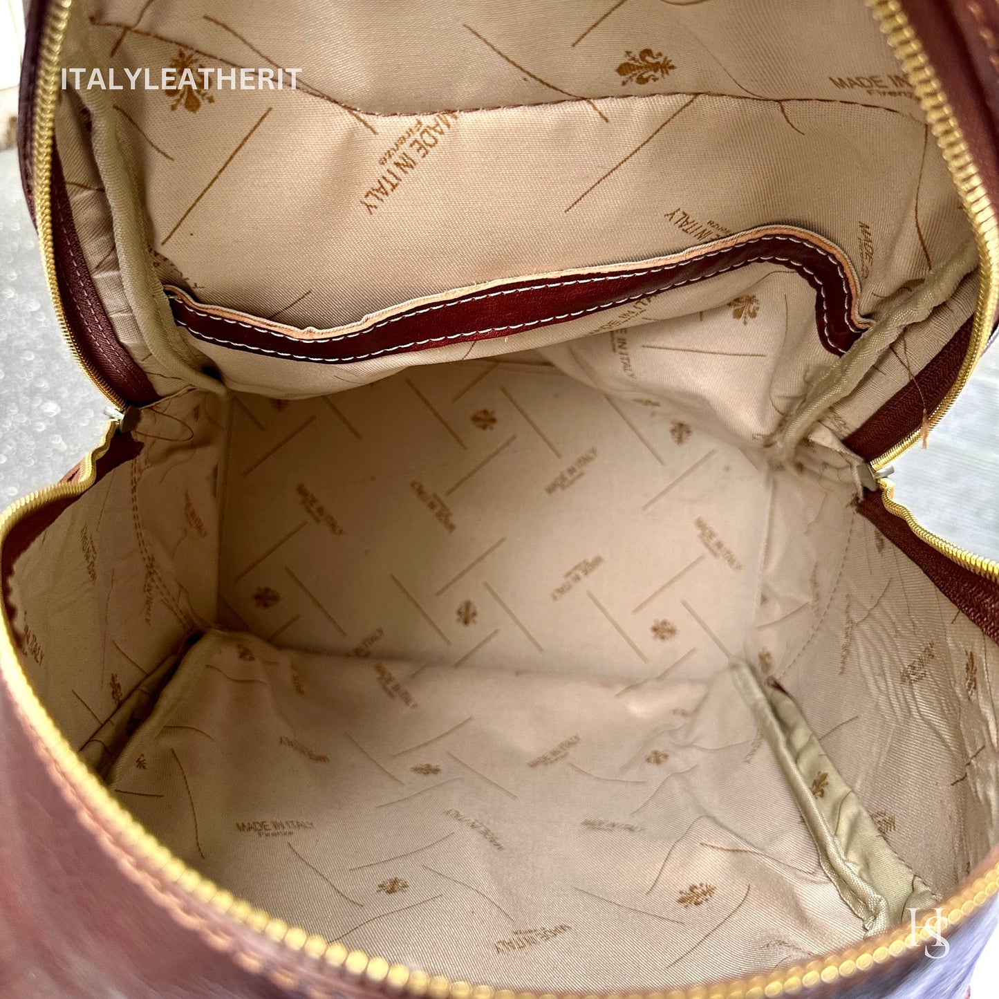 Italian Handmade Leather Backpack Unisex ll Genuine Leather Made In Italy Florence, backpack for men and women