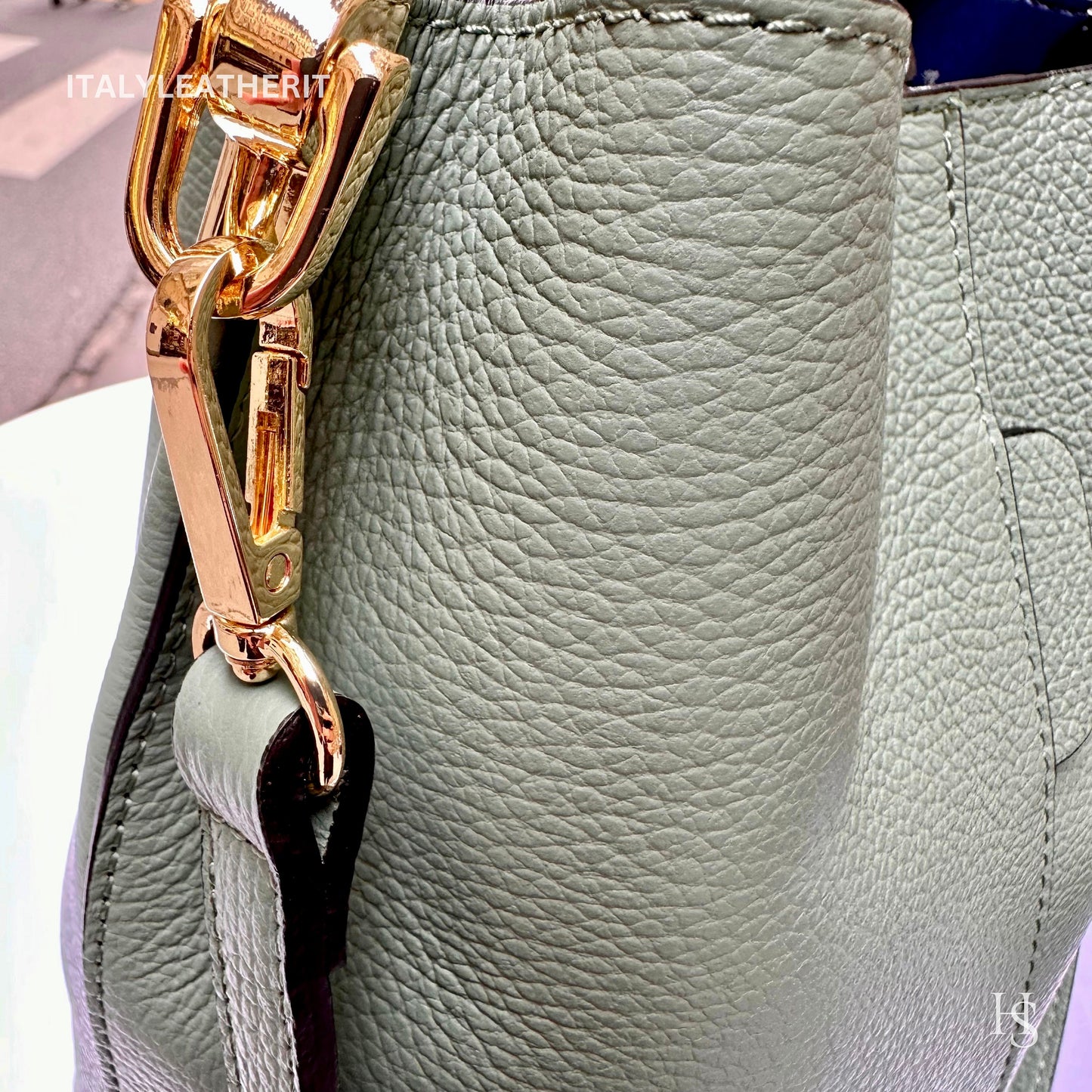 Italian Handmade Leather Bags For Woman l l Elegant Leather Tote From Florence || Made in Italy, Bucket bag