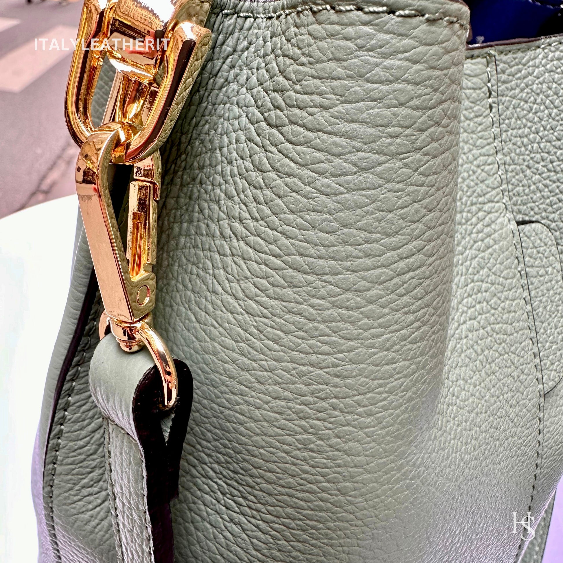 Italian Handmade Leather Bags For Woman l l Elegant Leather Tote From Florence || Made in Italy, Bucket bag