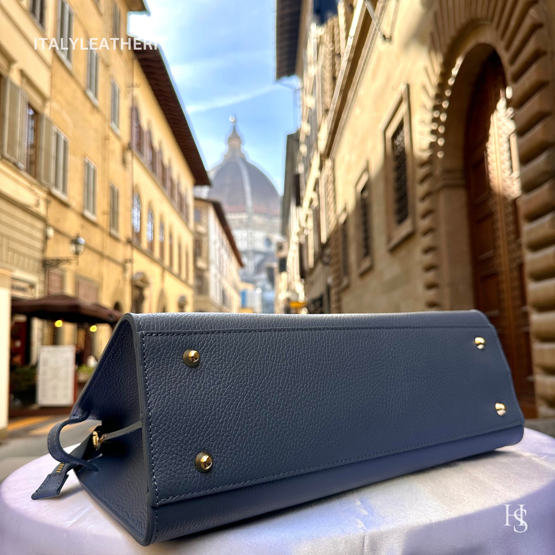 Italian Handmade Leather Bags for Women | Elegant Tote & Purse from Florence, Elegant tote , gold hardware bag