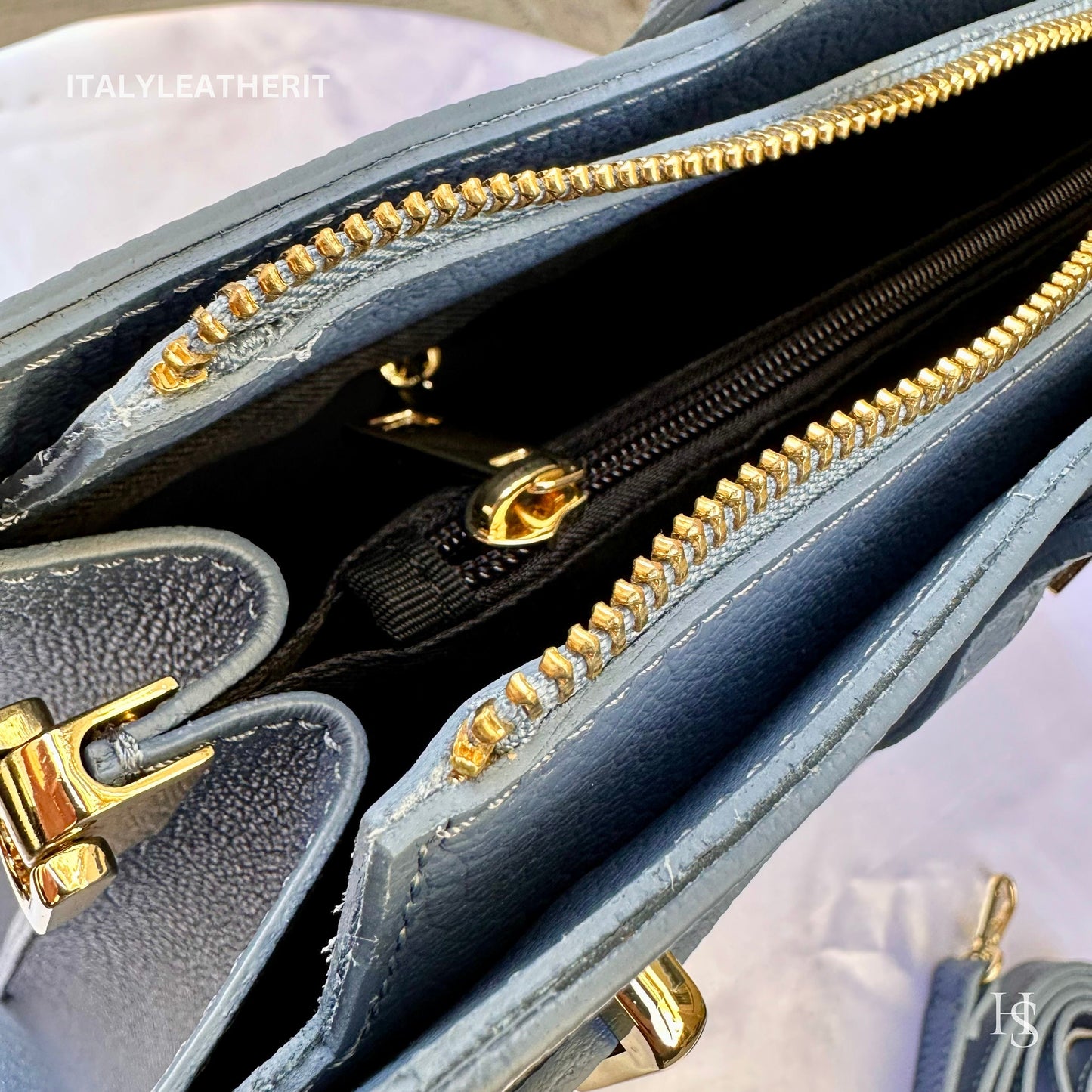 Italian Handmade Leather Bags for Women | Elegant Tote & Purse from Florence, Elegant tote , gold hardware bag