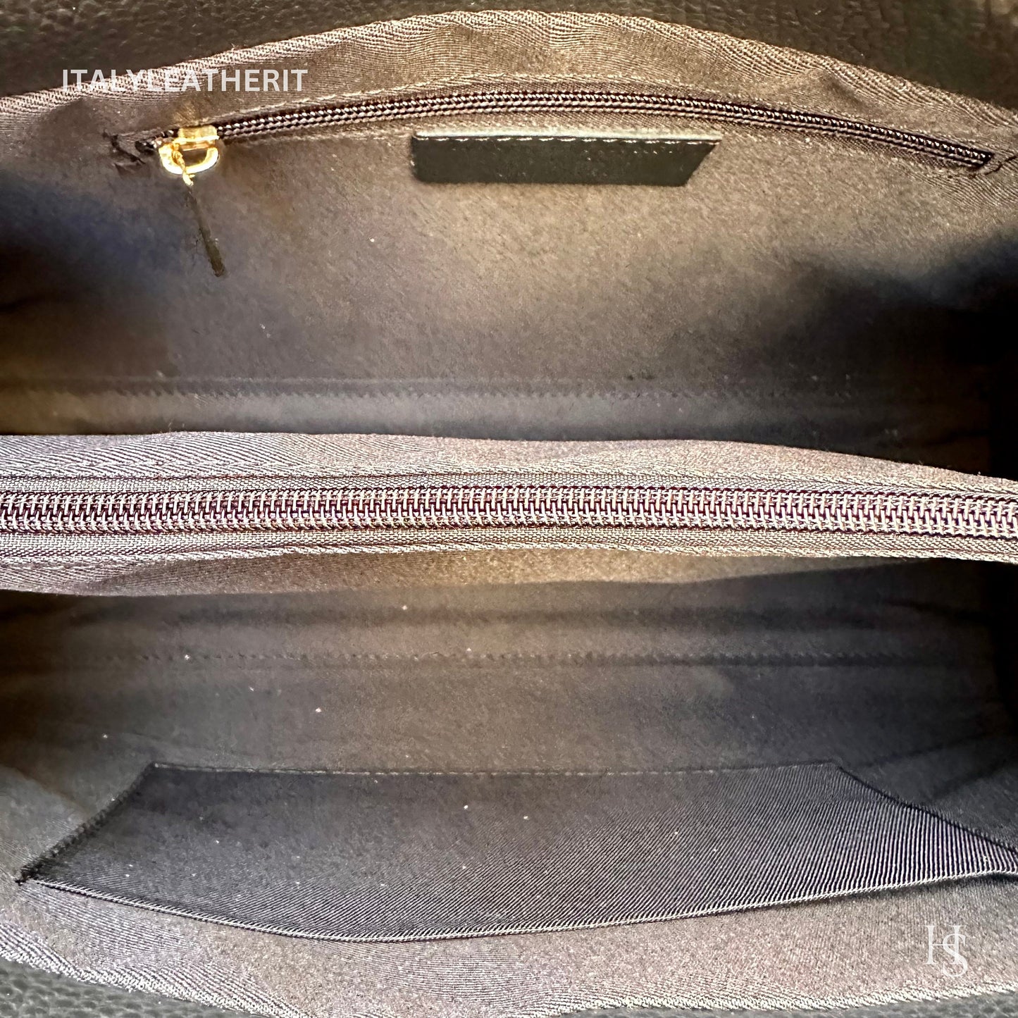 Italian Handmade Leather Bags for Women | Elegant Tote & Purse from Florence, made in Italy, Black Leather bag