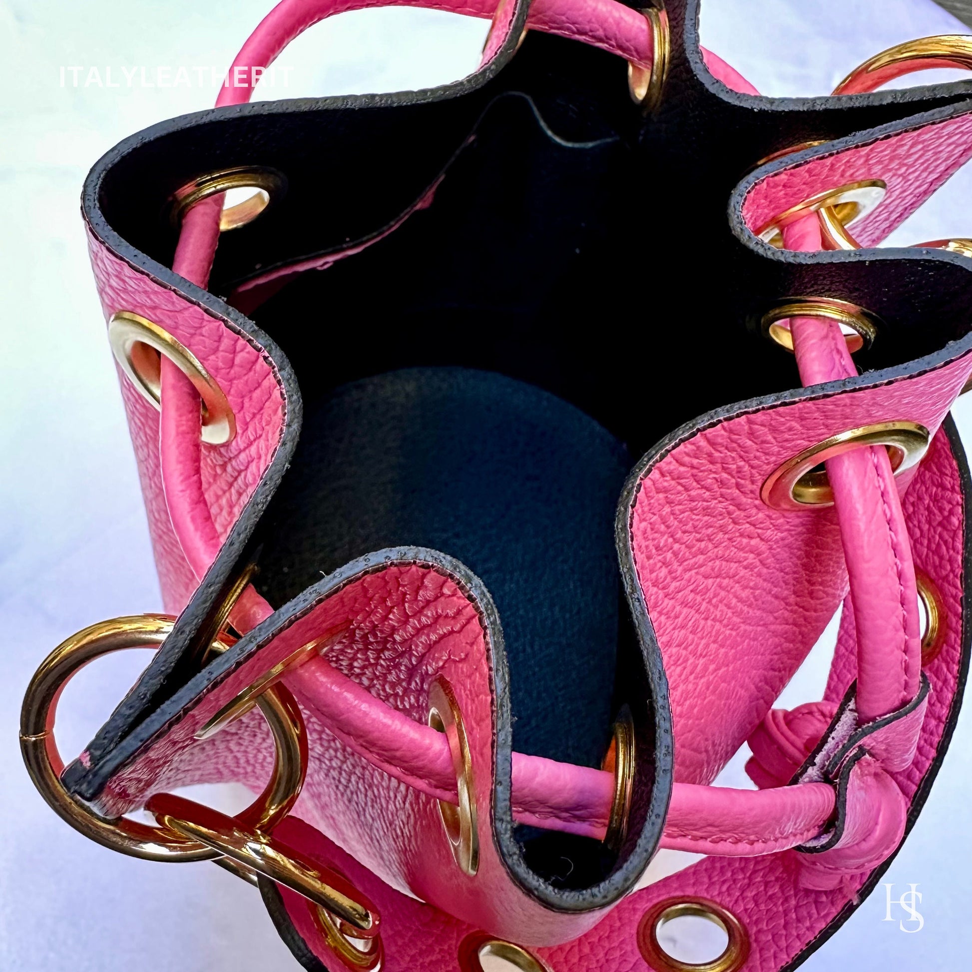 Italian Handmade Leather Bags For Women l l Elegant Leather Tote From Florence, Bucket bag,