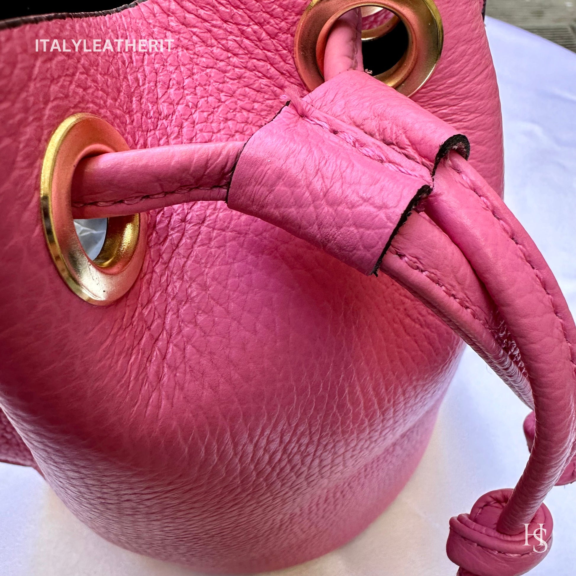 Italian Handmade Leather Bags For Women l l Elegant Leather Tote From Florence, Bucket bag,