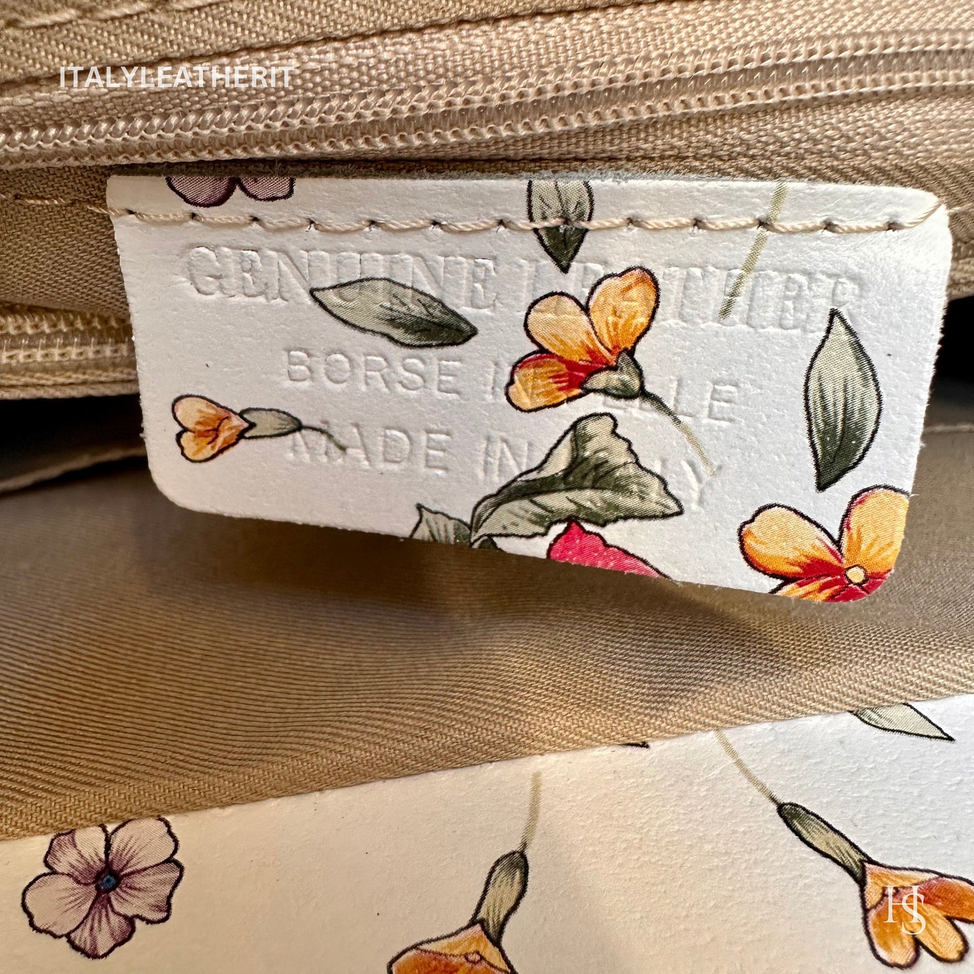 Italian Handmade Leather Bags For Woman l l Elegant Leather Tote From Florence || Made in Italy , Flower Purse