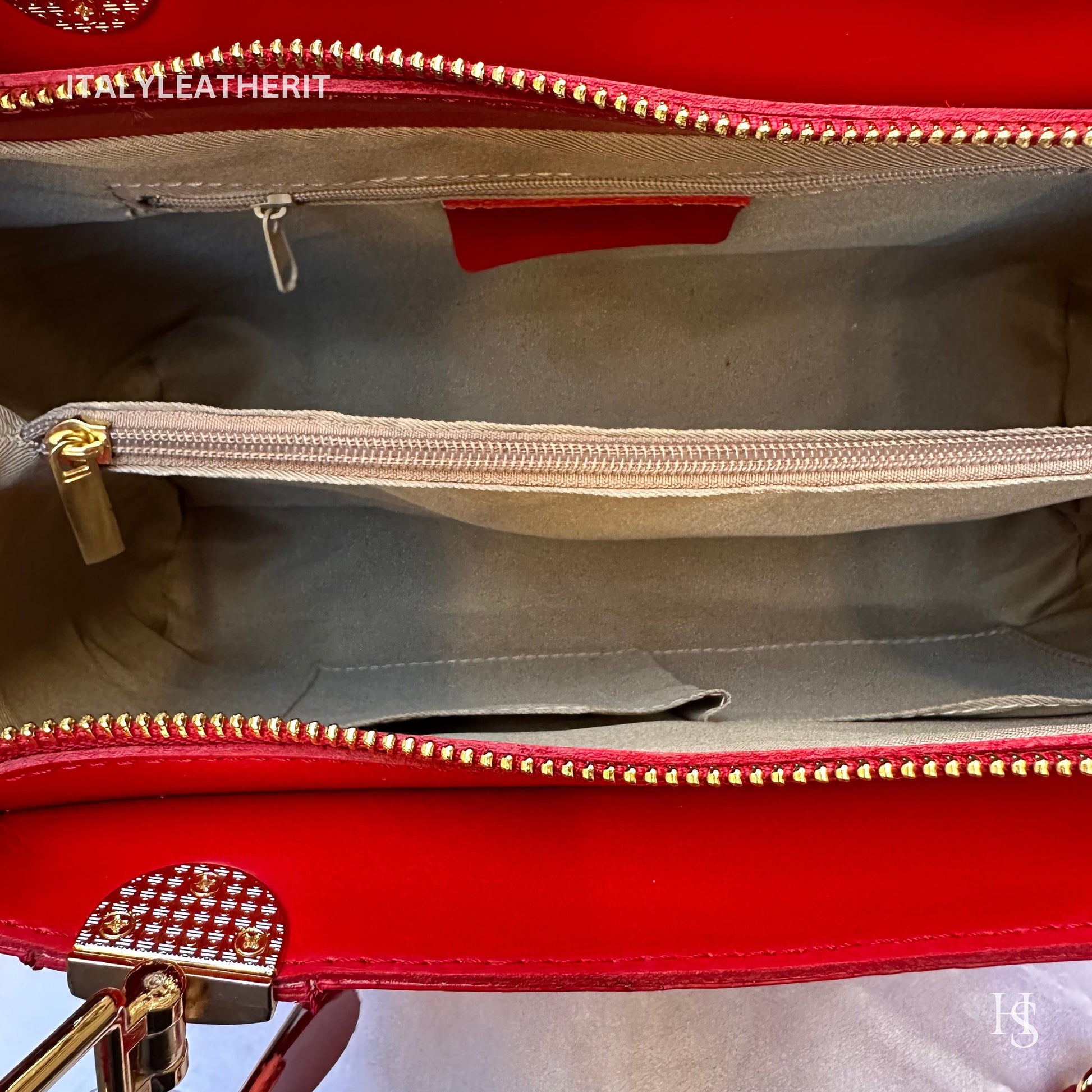 Italian Handmade Leather Bags For Woman l l Elegant Leather Tote From Florence || Made in Italy , Red leather tote