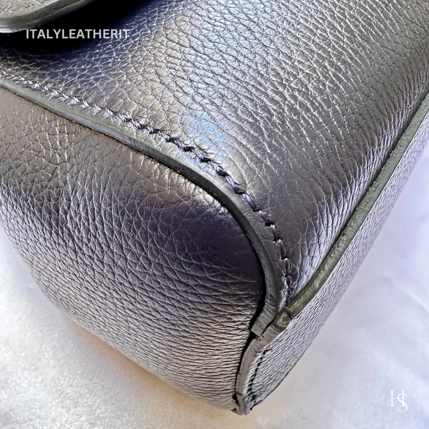 Italian Handmade Leather Bags For Women | Elegant Luxury Handbag From Florence, Navy Blue Purse