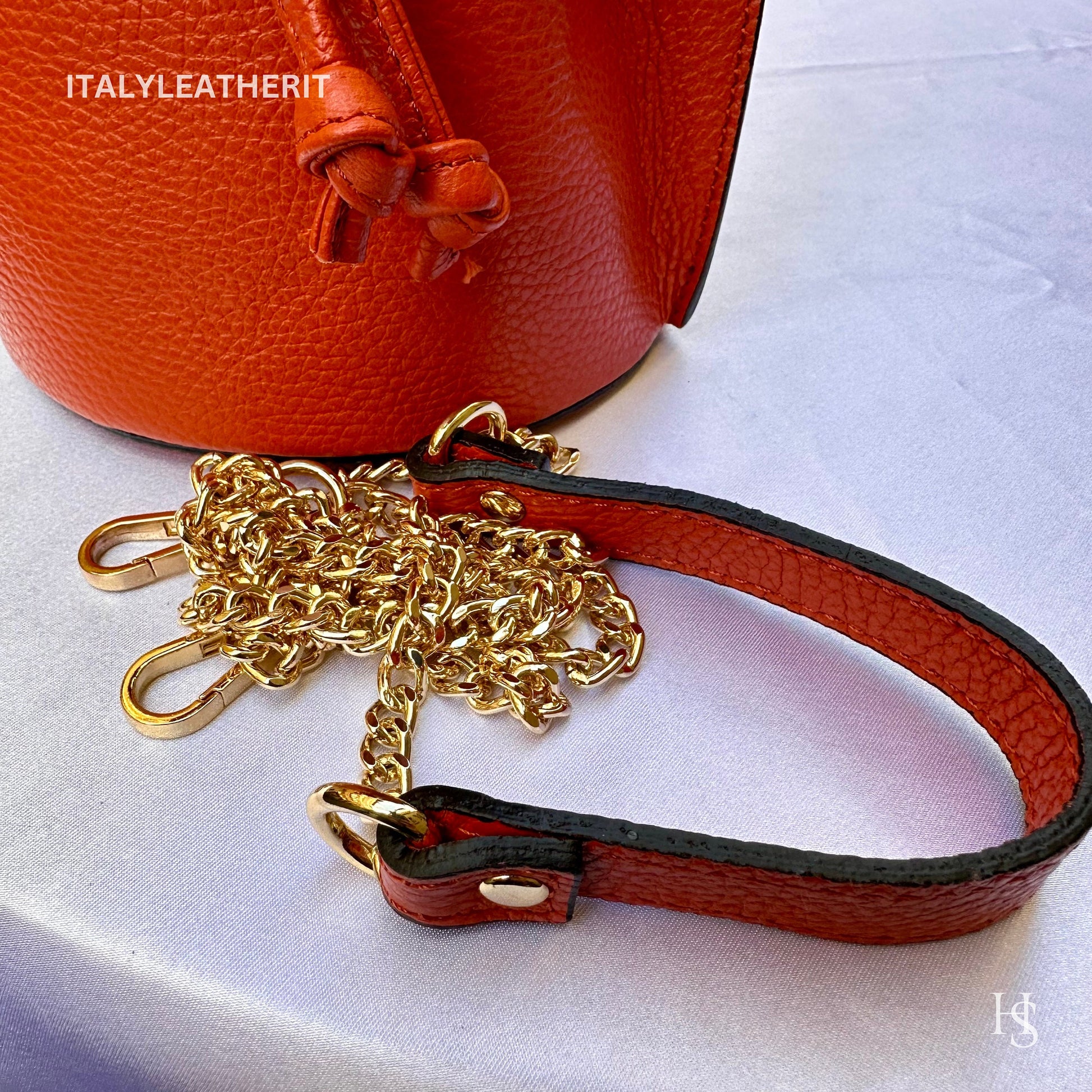 Italian Handmade Leather Bags For Woman l l Elegant Leather Tote From Florence, Bucket bag