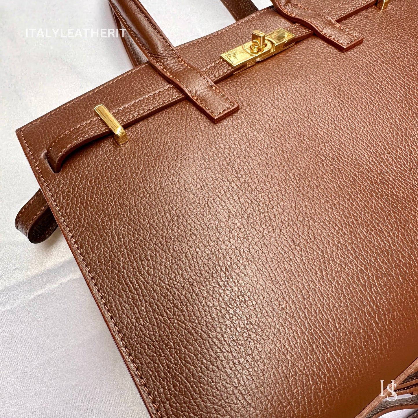 Italian Handmade Leather Bags for Women | Elegant Tote & Purse from Florence, made in Italy, Dark Brown Leather tote