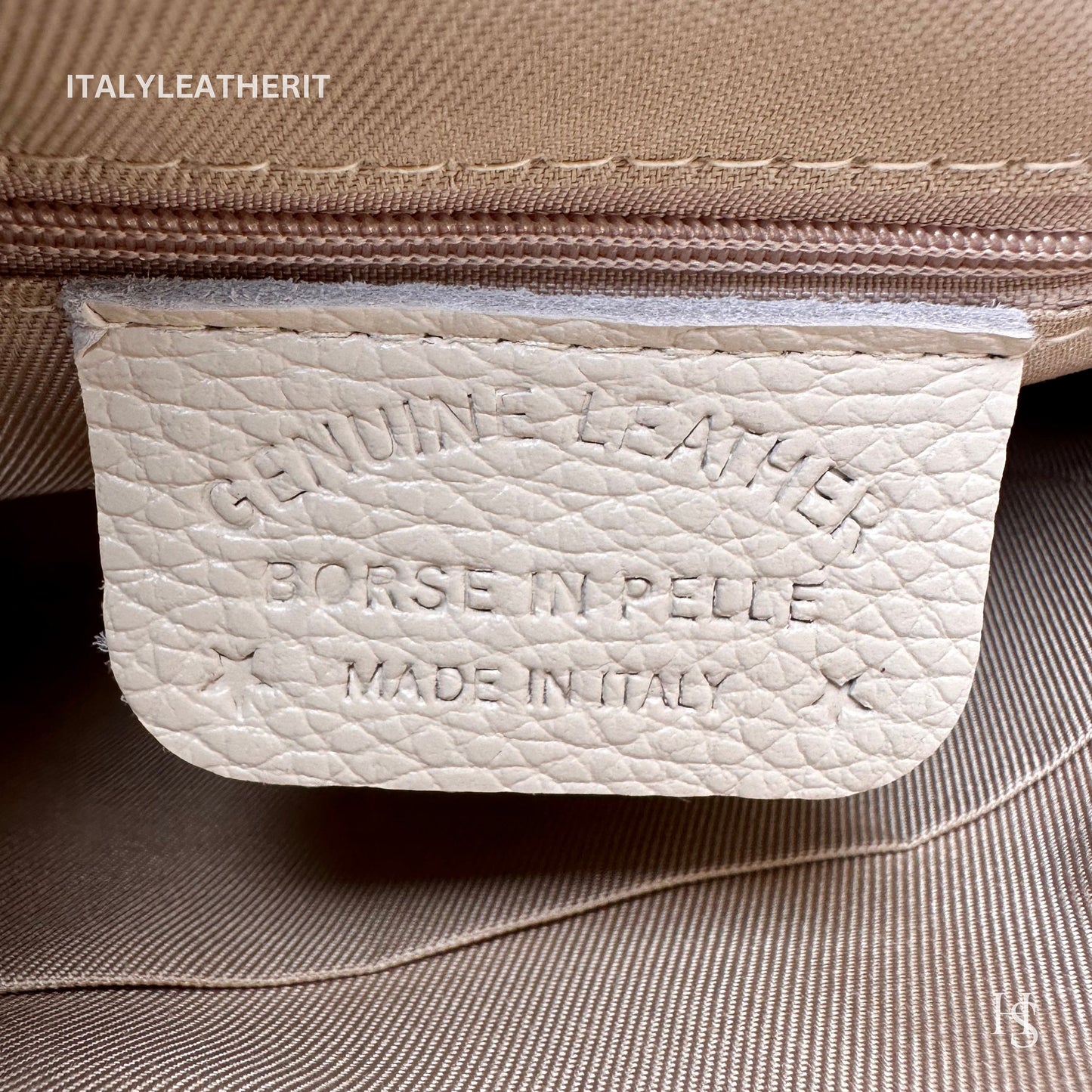 Italian Handmade Leather Bags For Women l l Elegant Leather Tote From Florence with bee-shaped lobster clasp closure
