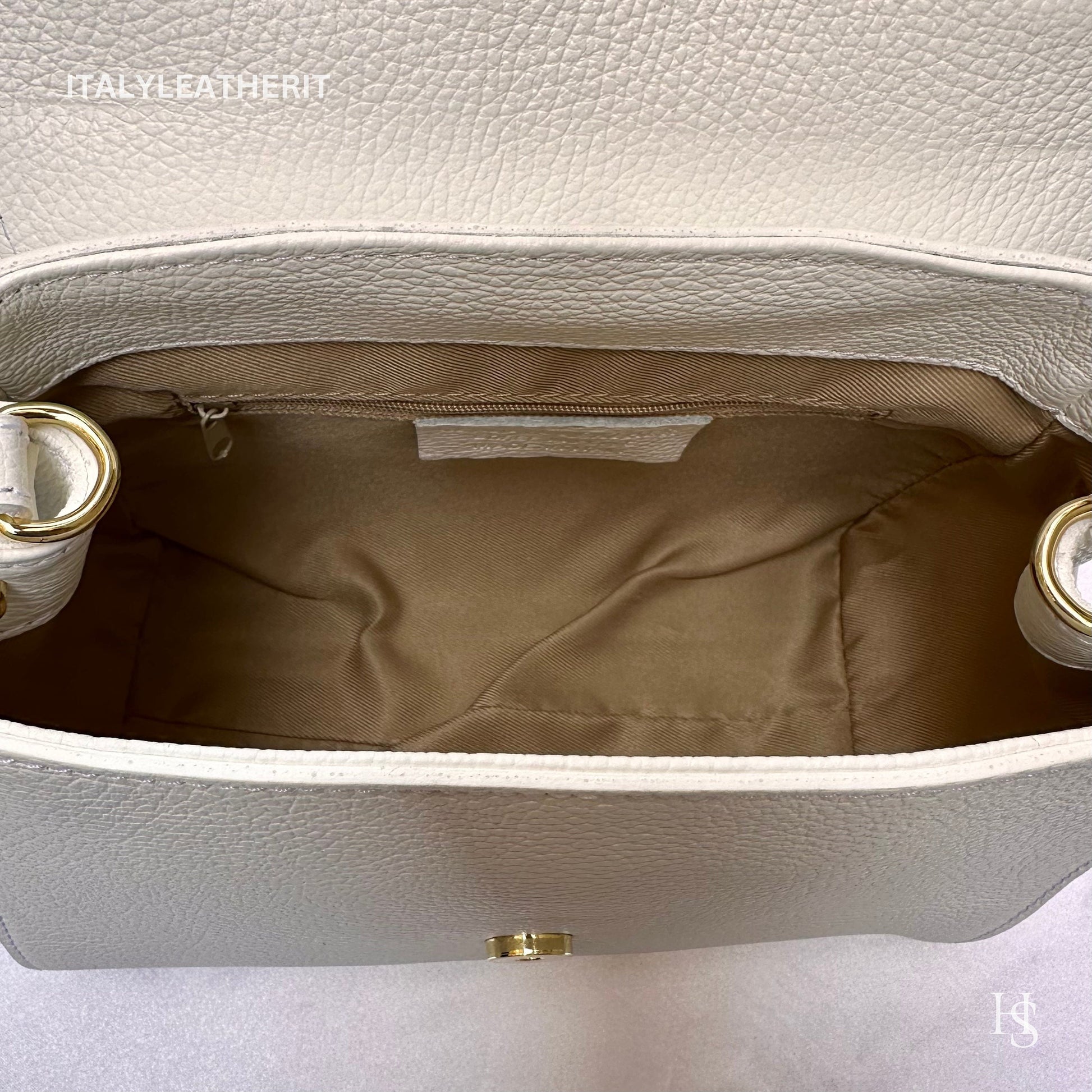 Italian Handmade Leather Bags For Women | Elegant White Leather Tote From Florence | Expertly Handcrafted in Italy
