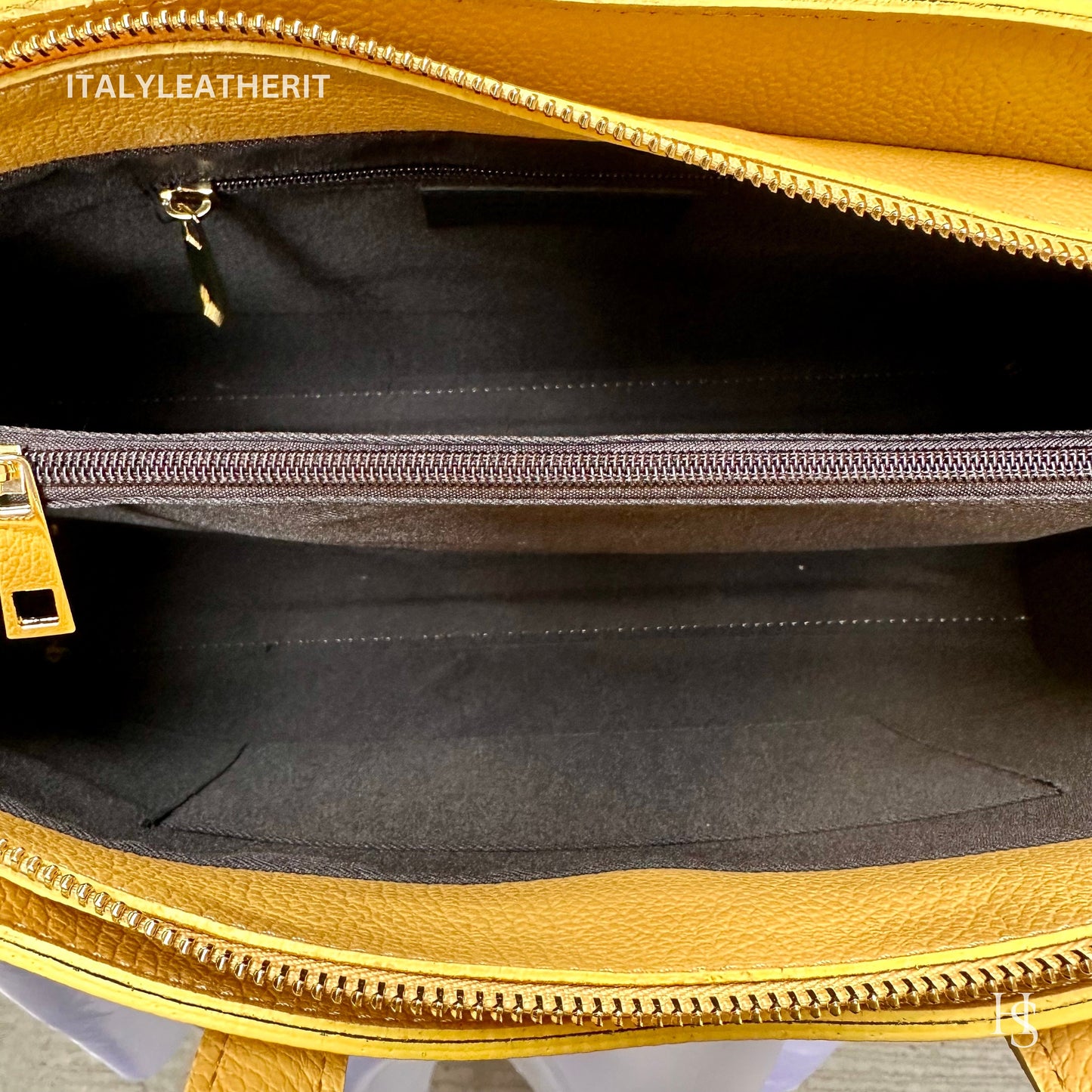 Italian Handmade Leather Bags for Women | Elegant Tote & Purse from Florence, made in Italy, Yellow Leather tote